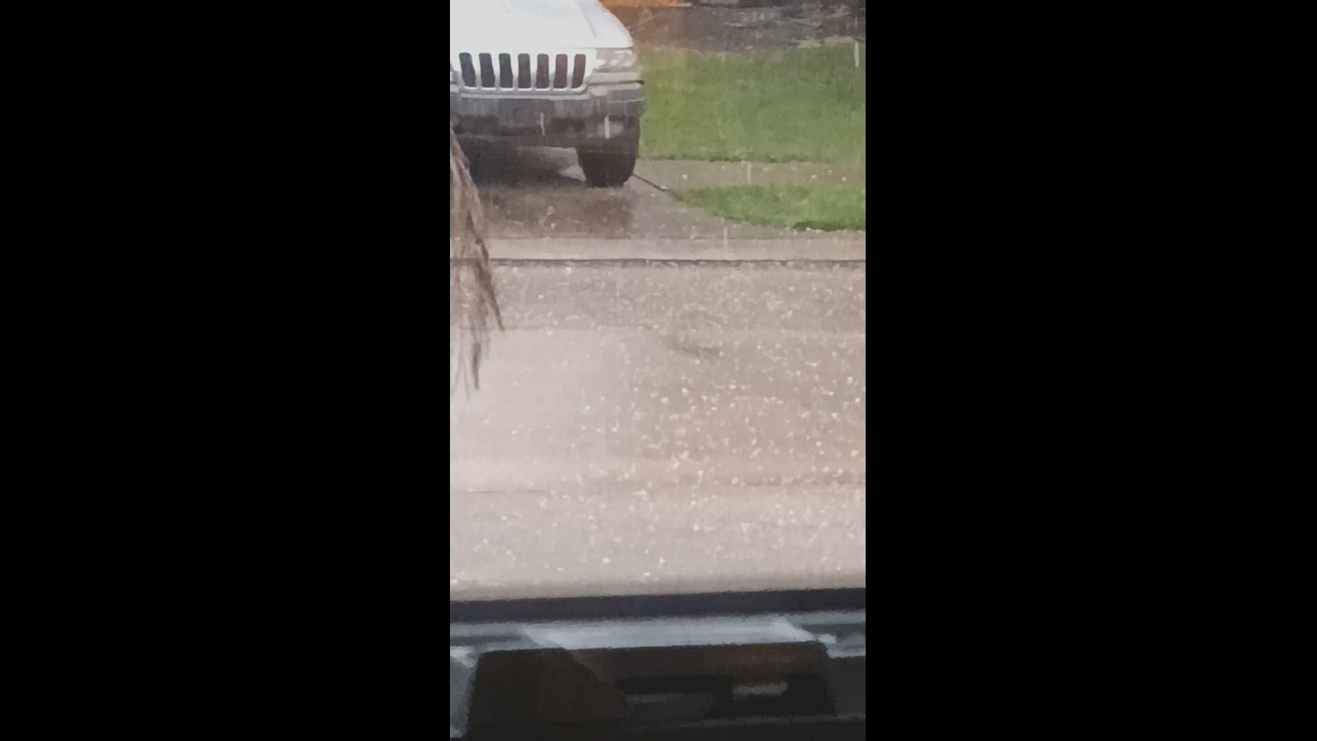 Hail in Katy Texas