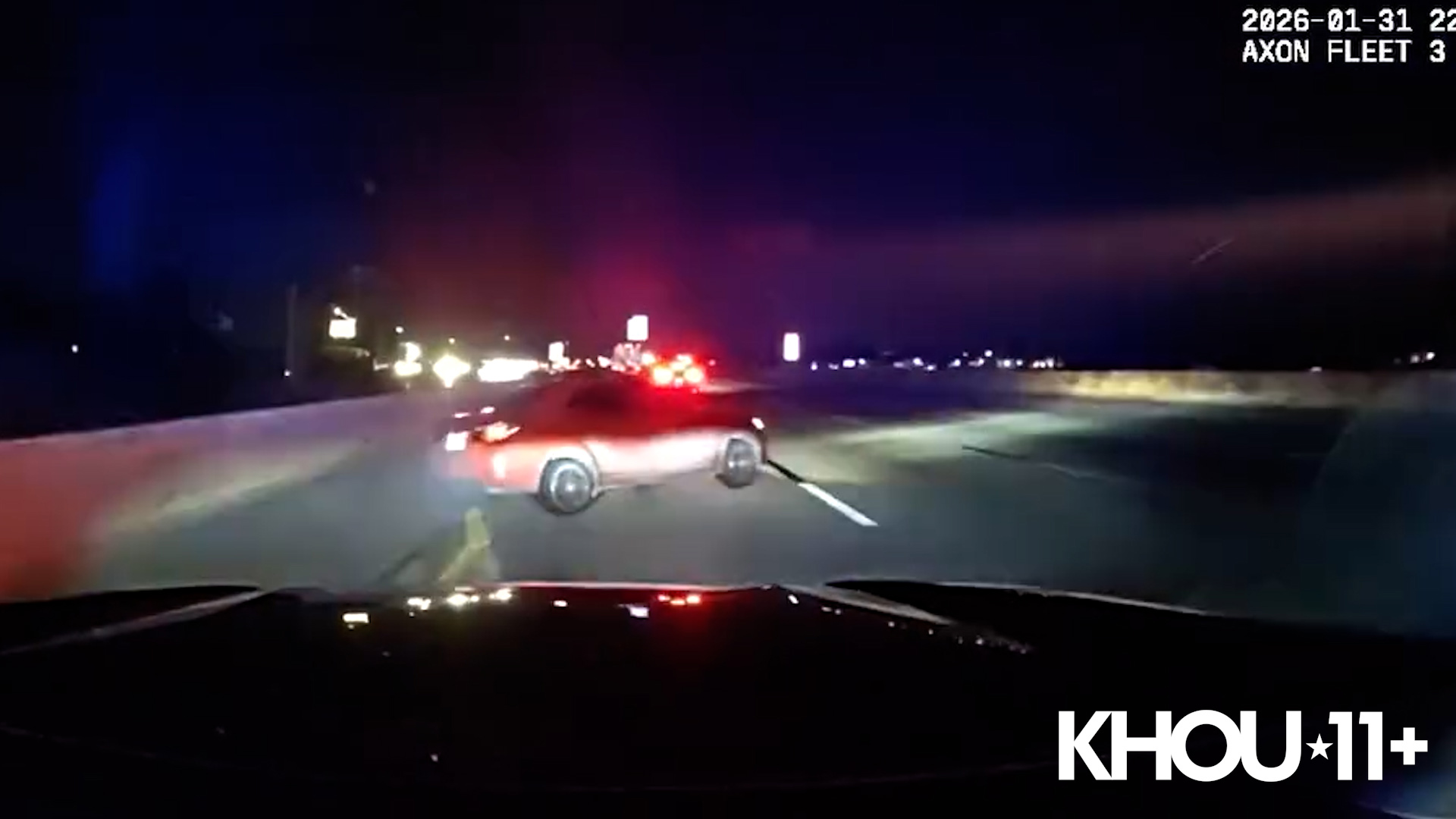 Dashcam video shows police use 'Grappler' to stop speeding car with 3 ...