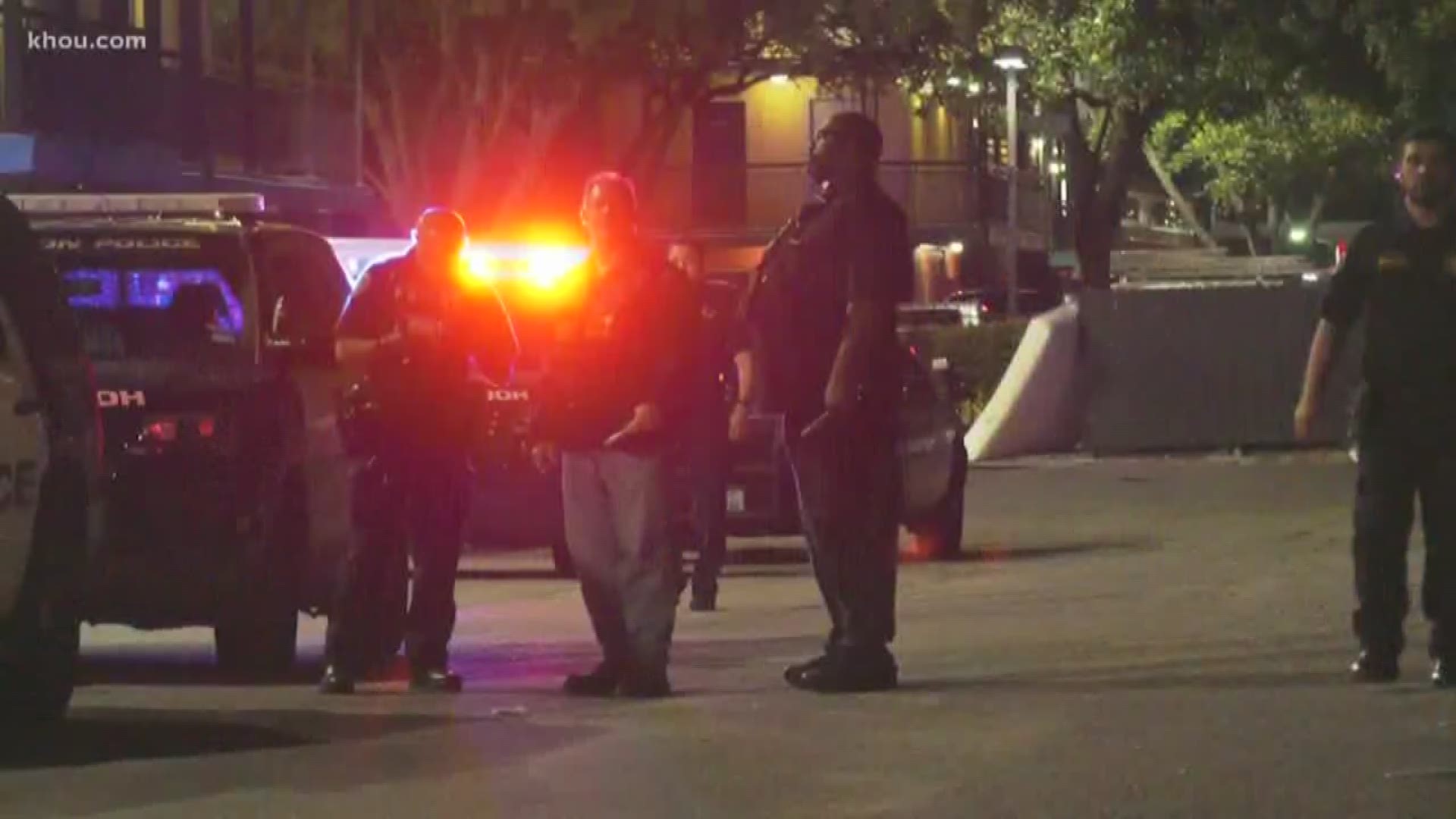 A 16-year-old girl was wounded in a possibly gang-related shooting at a southwest Houston apartment complex overnight.
