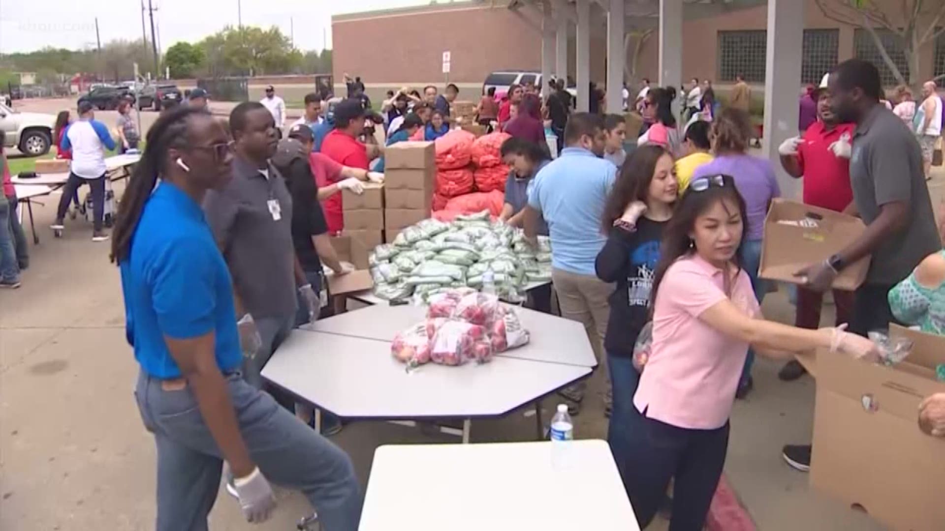 Houston ISD, Katy ISD, Tomball ISD and other districts are serving curbside meals this week.