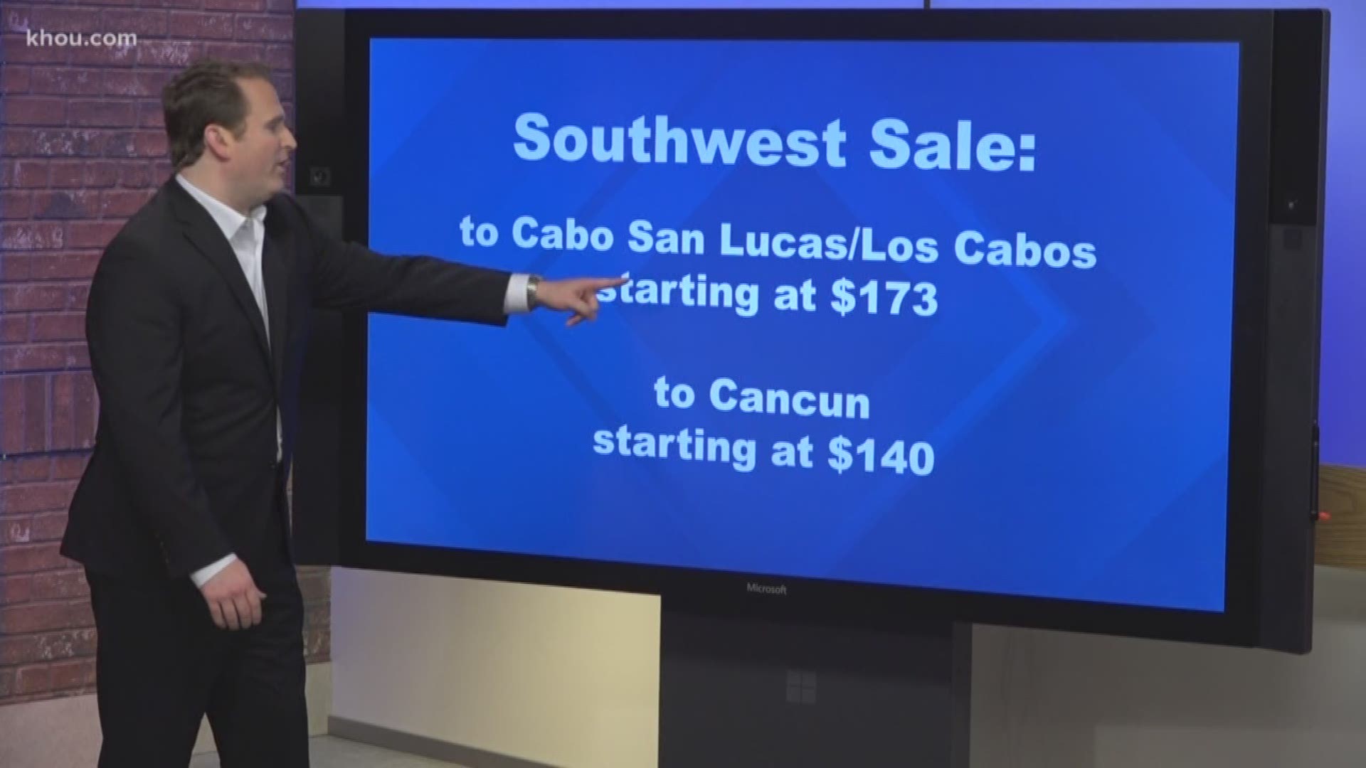 Get ready to buy air tickets for your spring travel plans. Southwest Airlines is advertising its nationwide sale right now. The sale lasts until midnight on Thursday night.