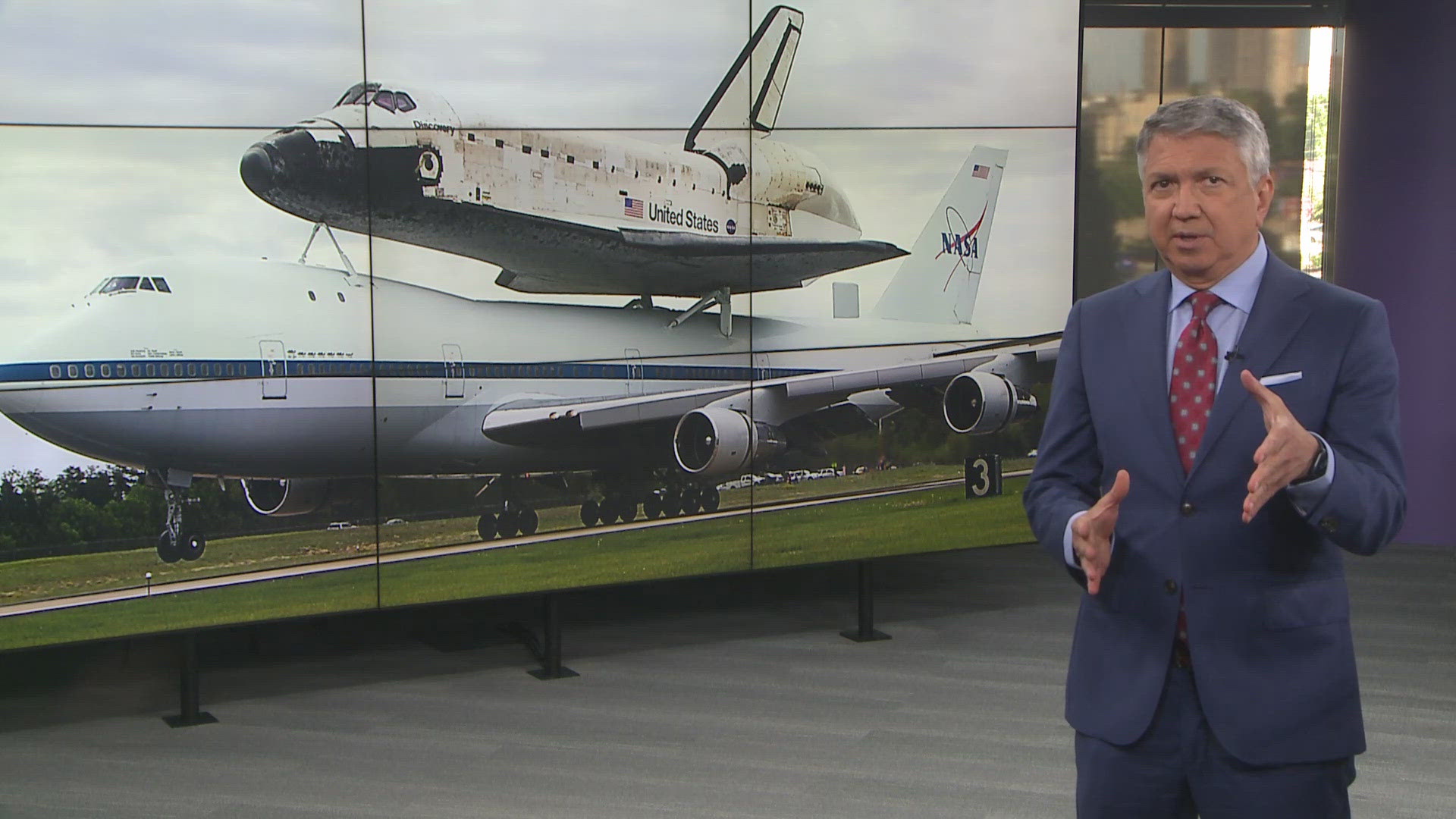 Sen. John Cornyn of Texas says Discovery belongs in Space City, not on the East Coast, where it was sent in 2010.