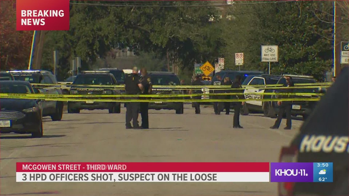 Witness describes scene after 3 HPD officers shot in Third Ward | khou.com