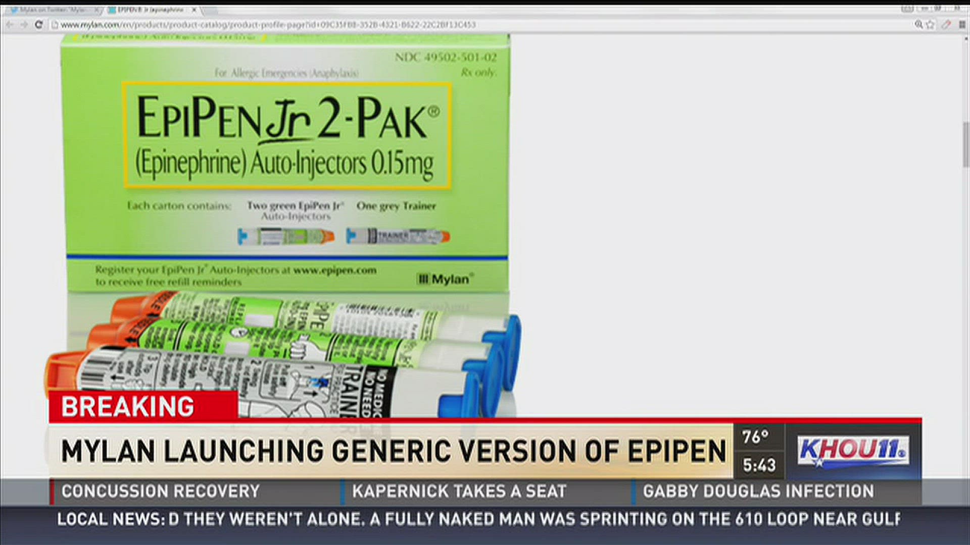 Mylan launching generic version of EpiPen