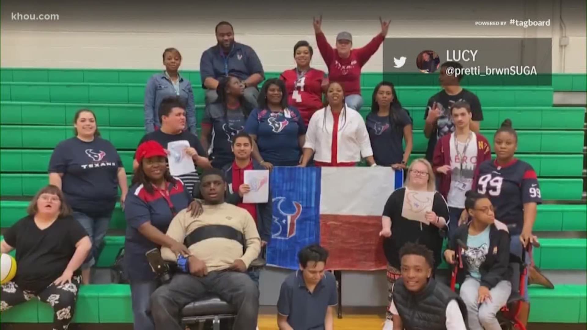 Schools all throughout the Houston area submitted videos of students cheering on the Texans before their Divisional Round game against the Chiefs Sunday.