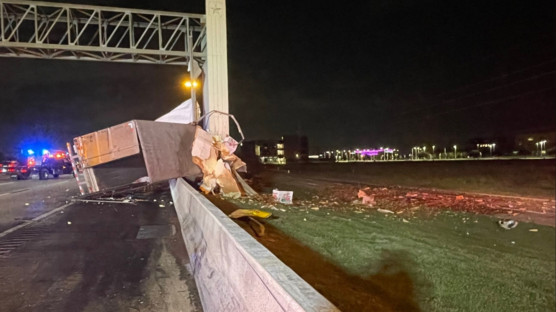 An 18-wheeler crash and hazmat spill are affecting inbound traffic on the Southwest Freeway Tuesday morning, according to the Sugar Land Police Department.