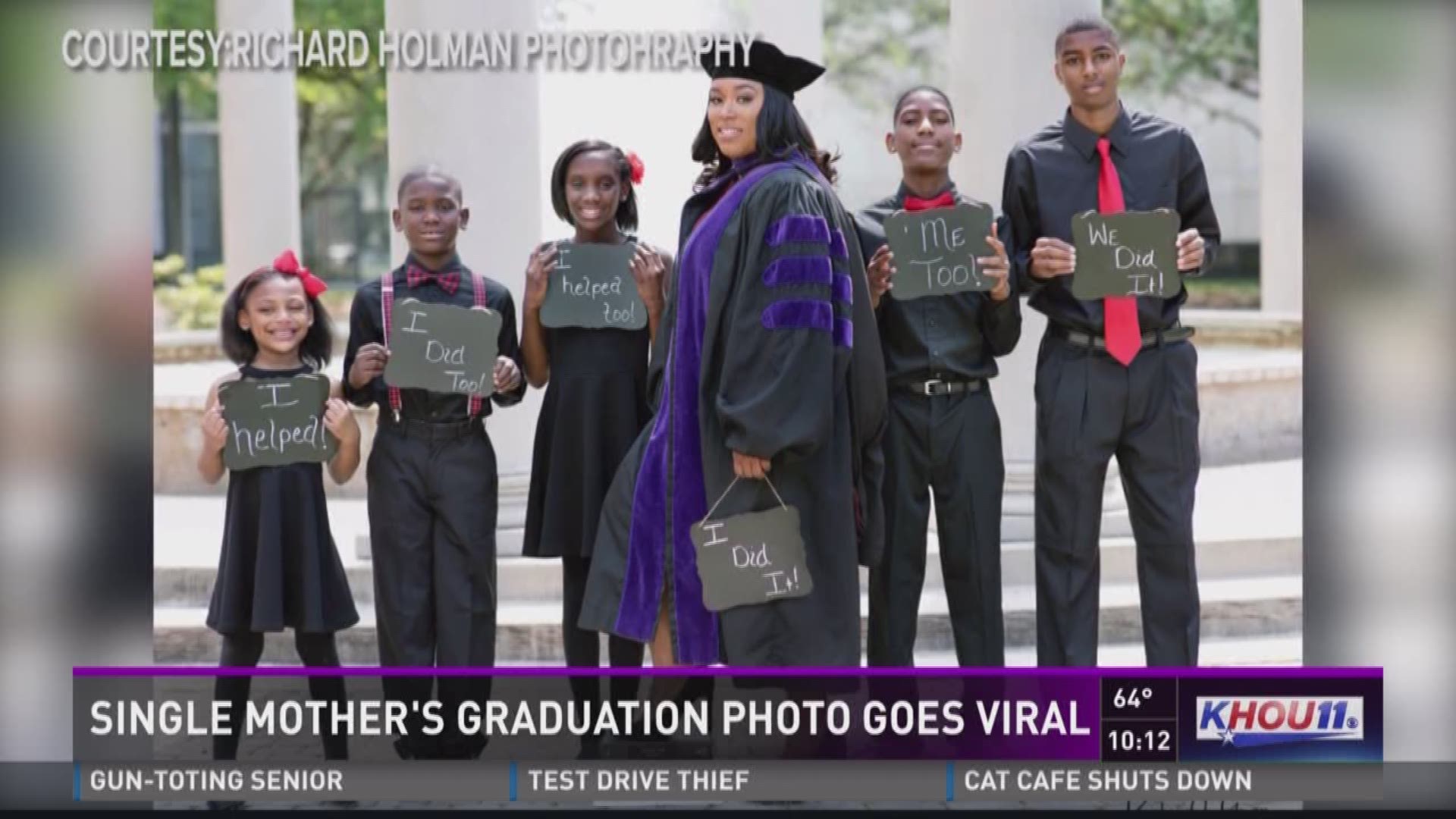 A local mother of 5 persevered and overcame odds to become a law school graduate.