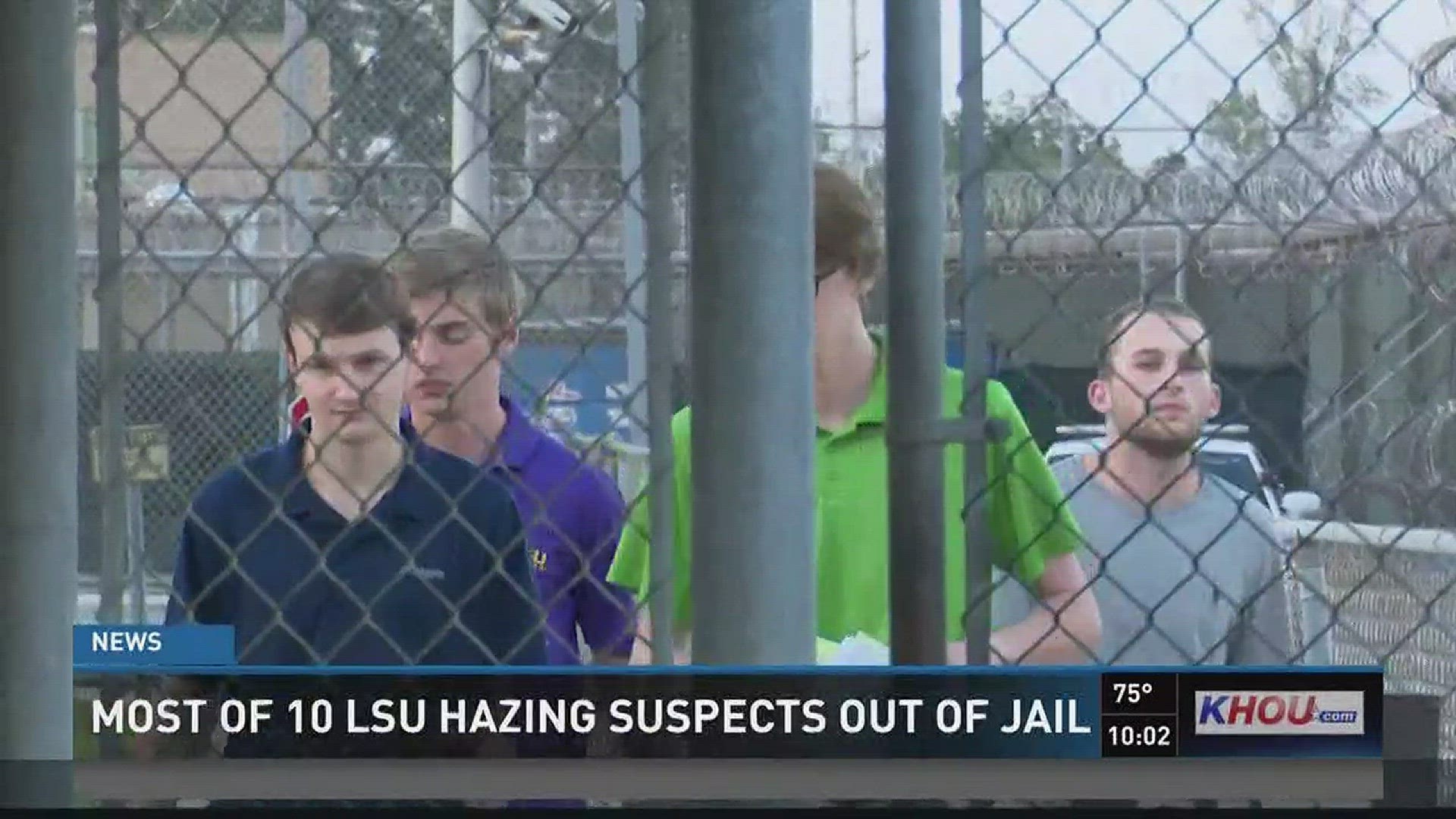 Most Of 10 LSU Hazing Death Suspects Out Of Jail | Khou.com