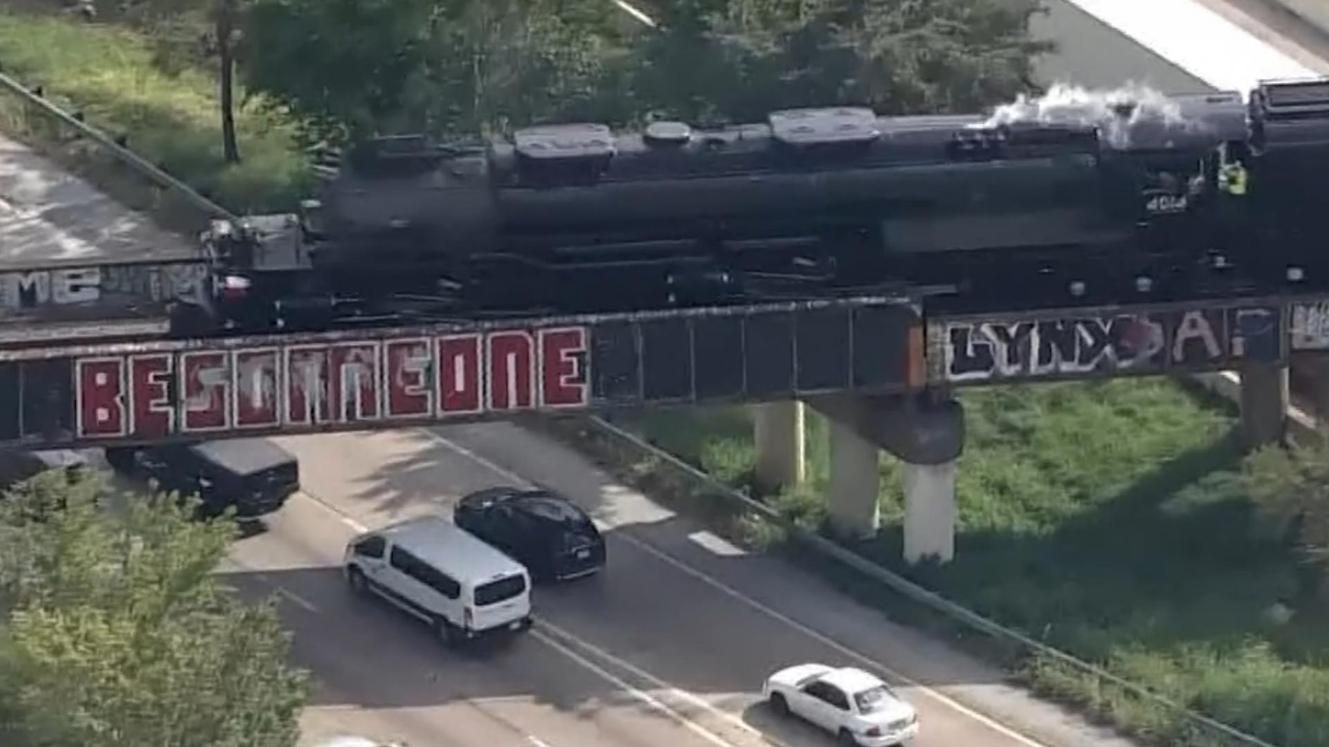 The biggest operational steam locomotive in the county is in Houston and will be on display Sunday.