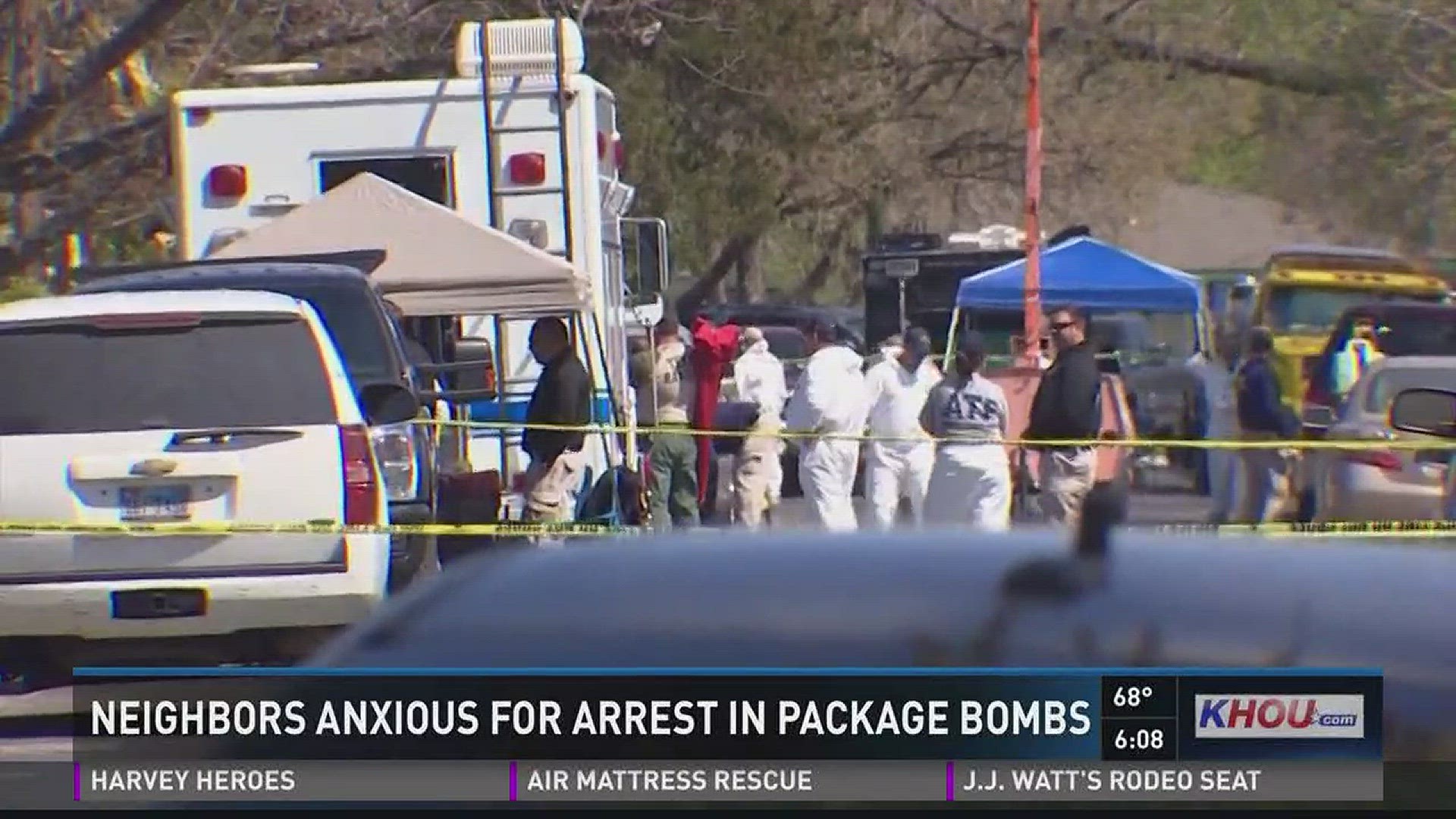 Over the span of 10 days, three explosions have come from packages that were placed on the front door steps at three different homes in Austin. Two people were killed in total.