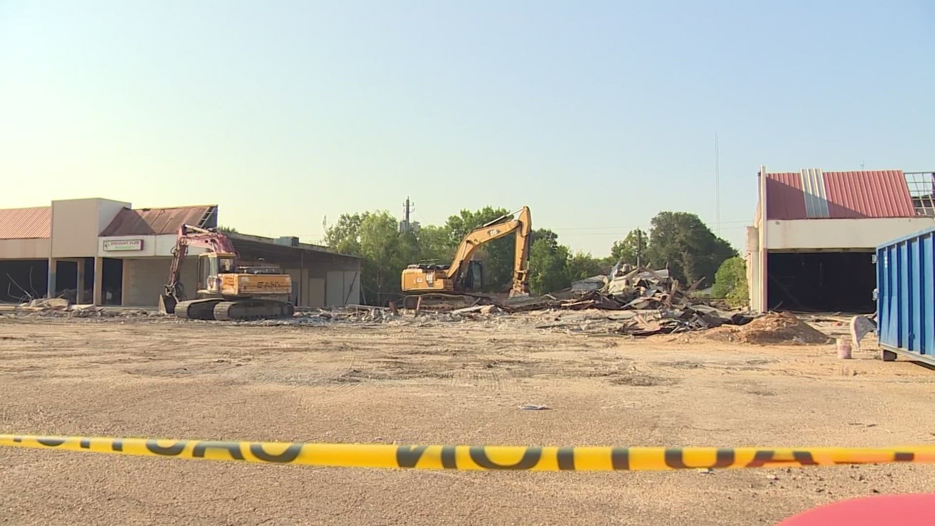 The shopping center used to be filled with businesses, but it's been vacant for more than two decades and has become an eye-sore for the community.