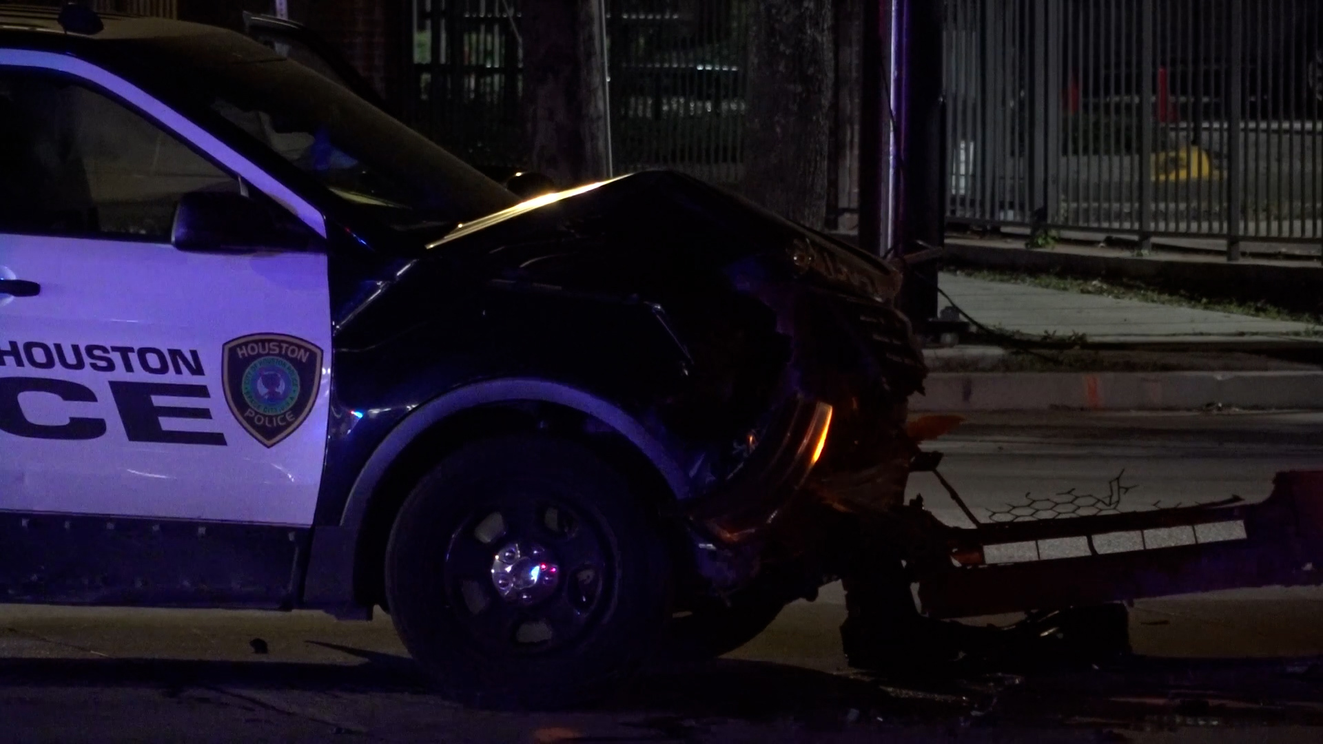 HPD said the driver may have been intoxicated and DWI units were headed to the scene.