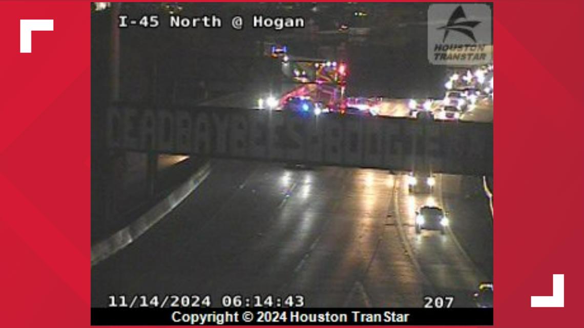 North Freeway Shut Down Near Katy Freeway In Downtown Houston | Khou.com