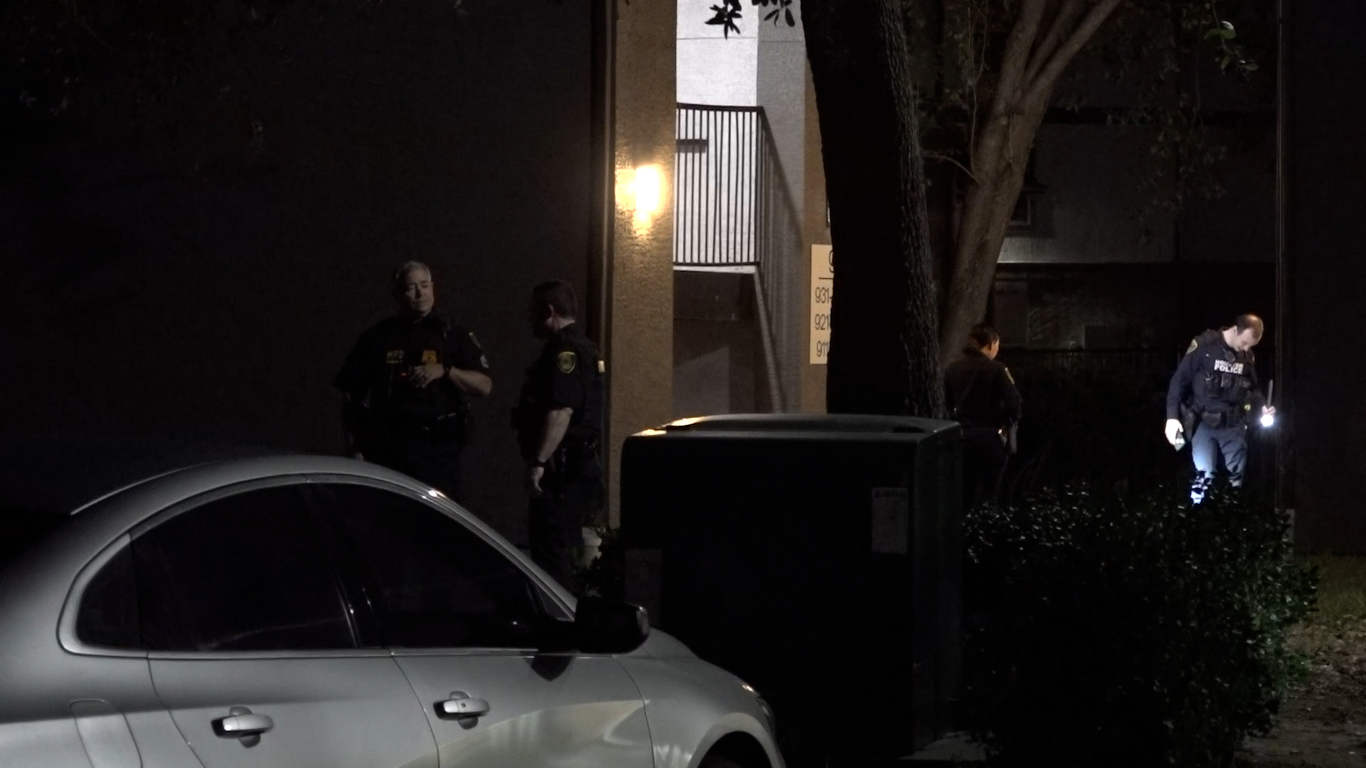 HPD said the two 15-year-olds were in the apartment's courtyard when an unknown man came up to them and started some kind of fight.