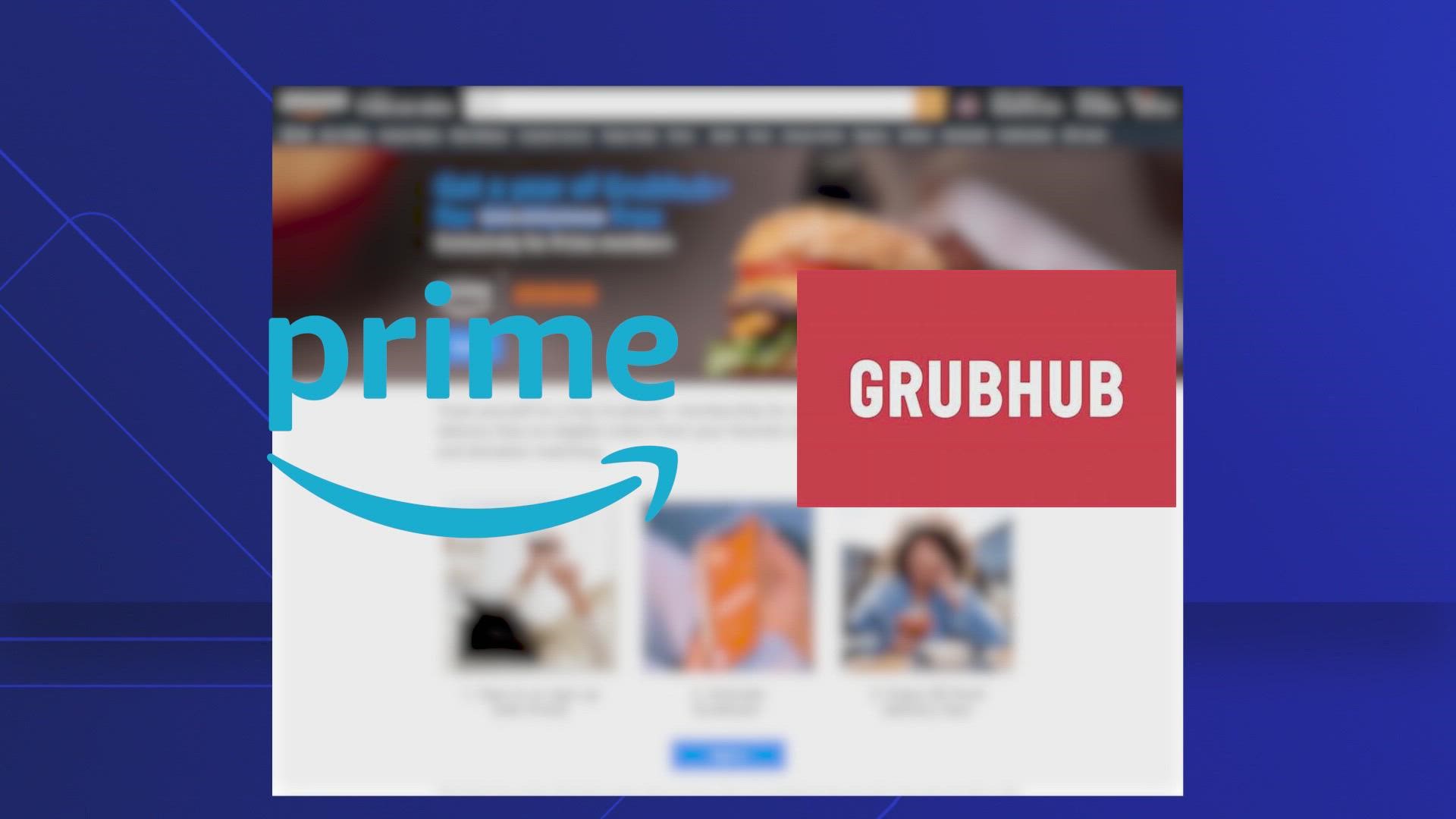 Prime Exclusive Grubhub+ Offer