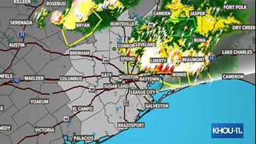 Severe weather moving into the Houston area now | Check live radar