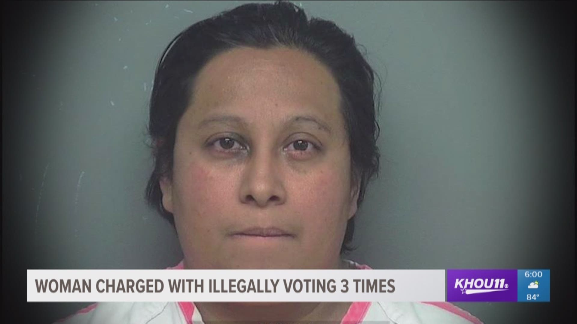 A Houston woman is charged with voter impersonation and ineligible voting for using another woman's identity to vote three times. 
