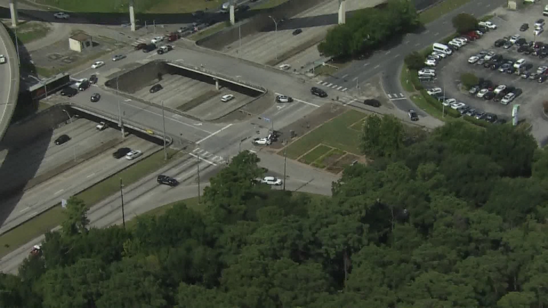 Police haven't shared details, but one man is dead after a shooting and crash. It happened on JFK Blvd. and Beltway 8 feeder roads in north Houston.