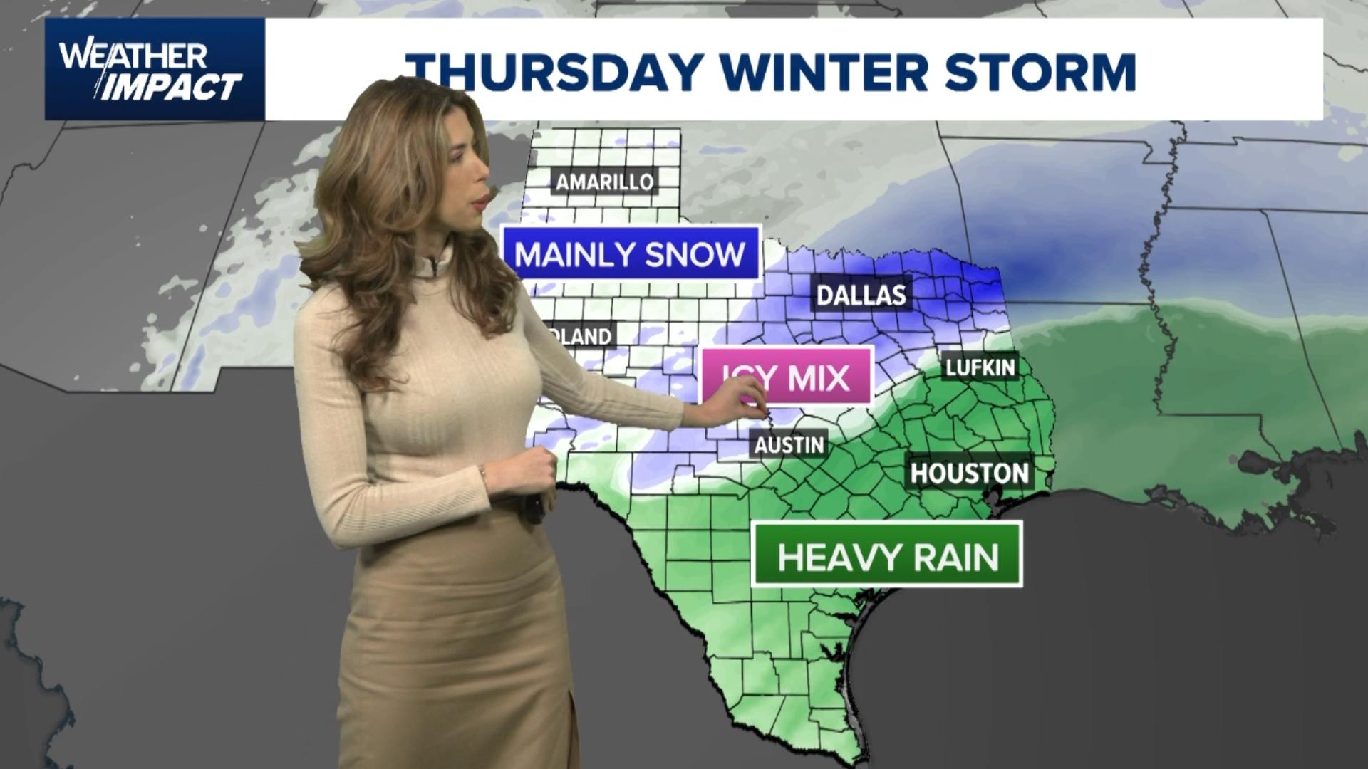 Houston forecast Winter storm coming Thursday