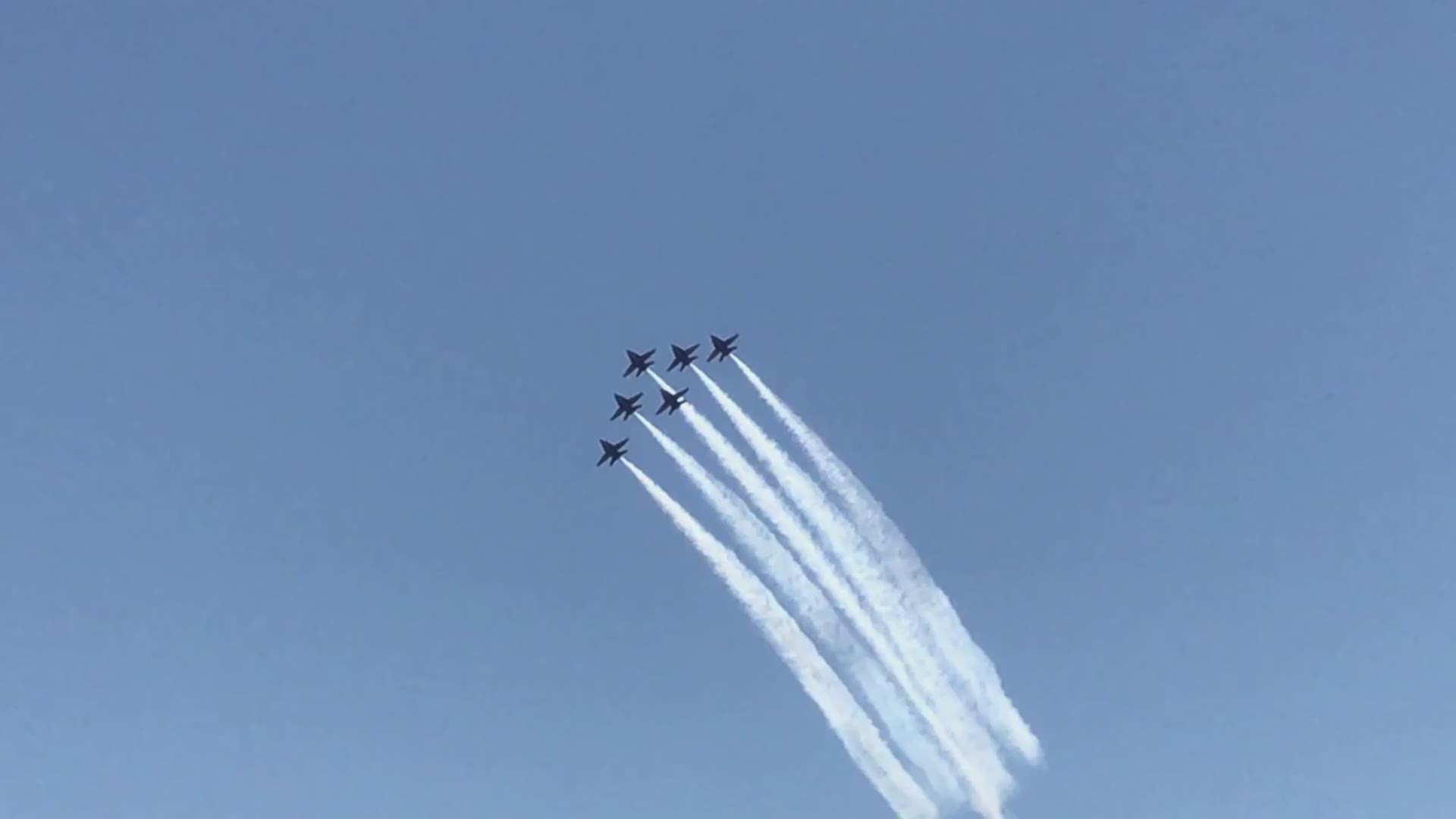 The Navy jets roared across the Greater Houston area for a breathtaking 30-minute America Strong tribute to frontline workers.