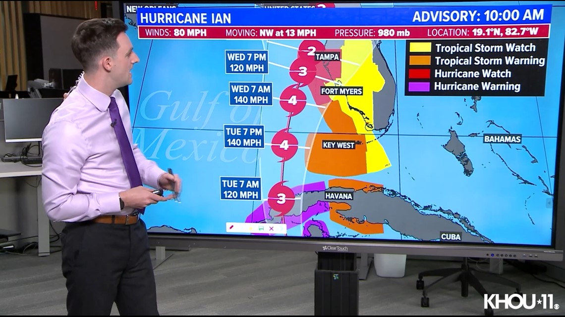 Hurricane Ian update: Storm rapidly intensifies as it approaches Cuba and Florida - KHOU.com