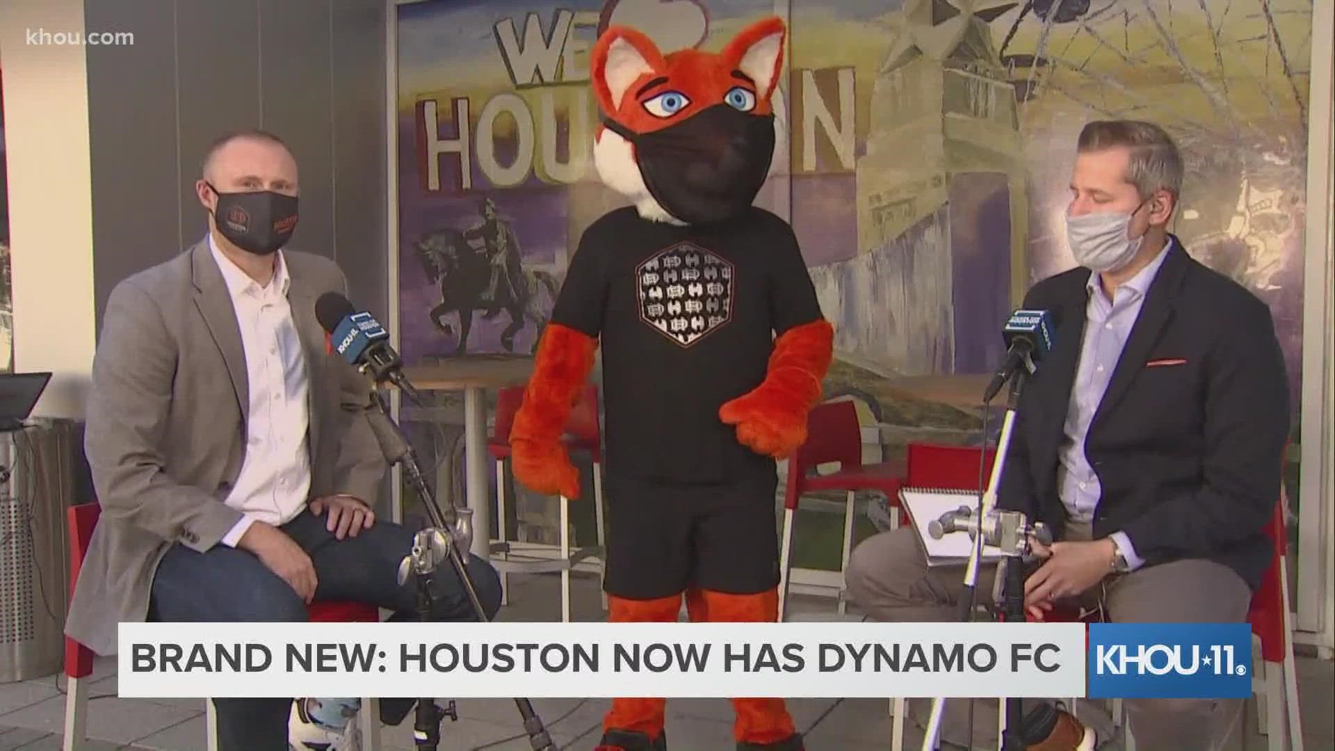 The Houston Dynamo and Dash have a new logo and look.  And there's a new name for the Dynamo!