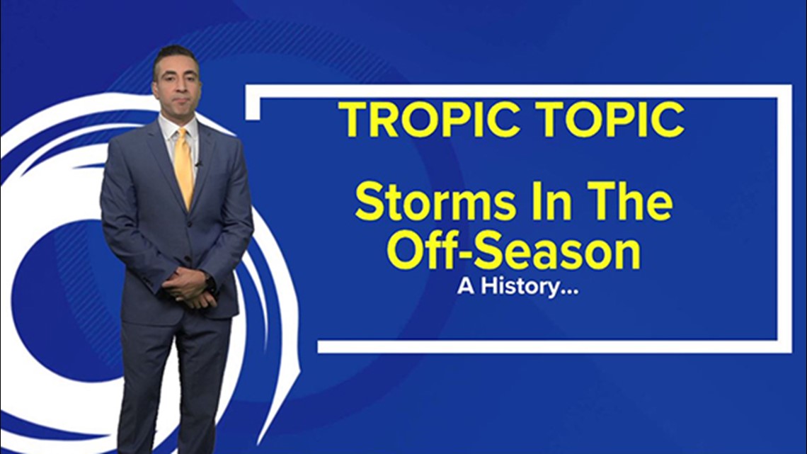 These are the tropical systems that formed outside of hurricane season
