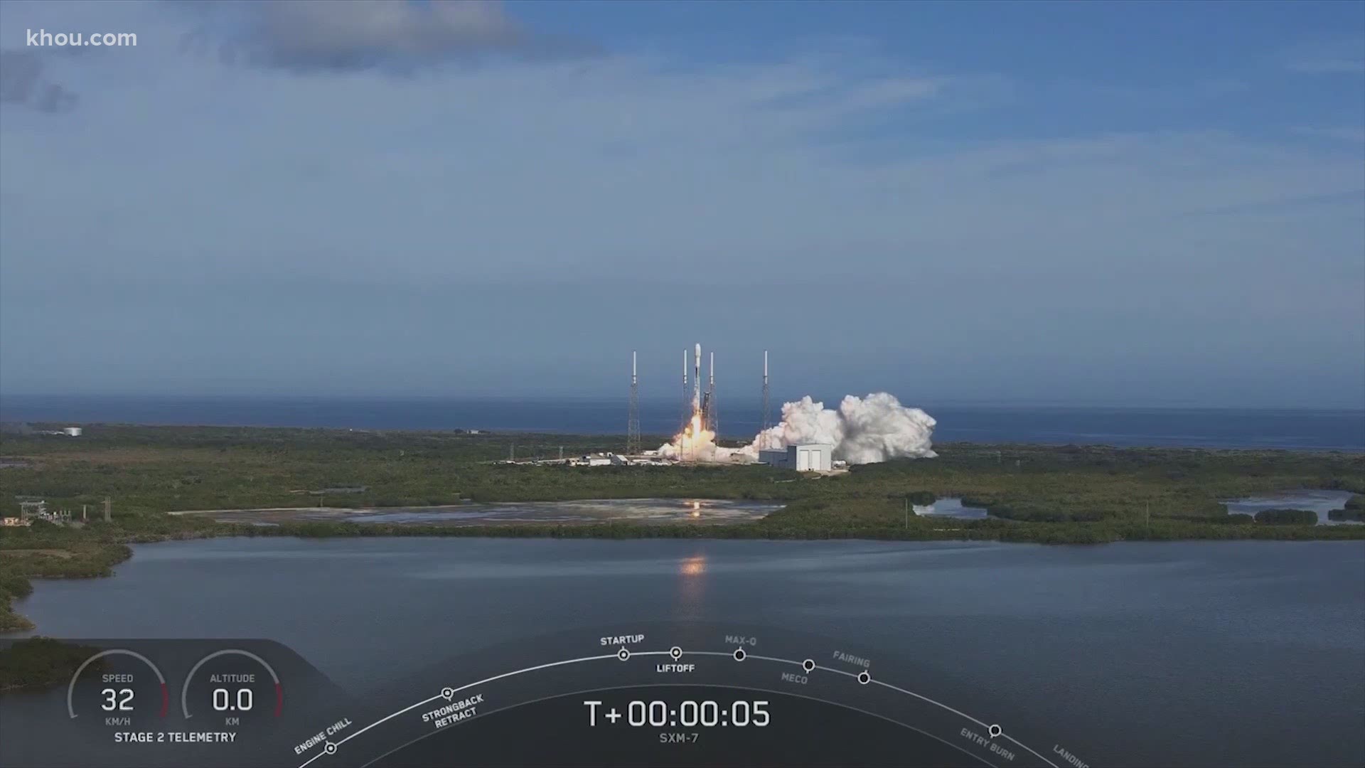 The first launch attempt was scrubbed Friday seconds before liftoff.