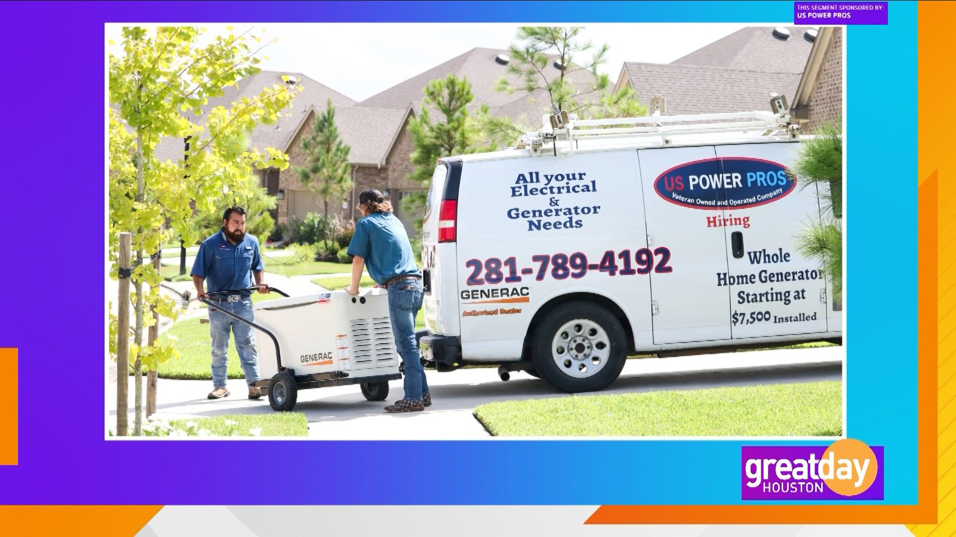 Veteran-owned and operated US Power Pros properly installs life-saving generators at a transparent and affordable price.