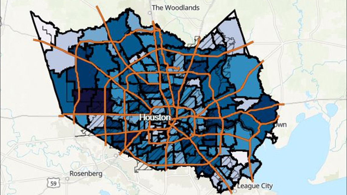 These Harris County neighborhoods have the most COVID-19 cases | khou.com