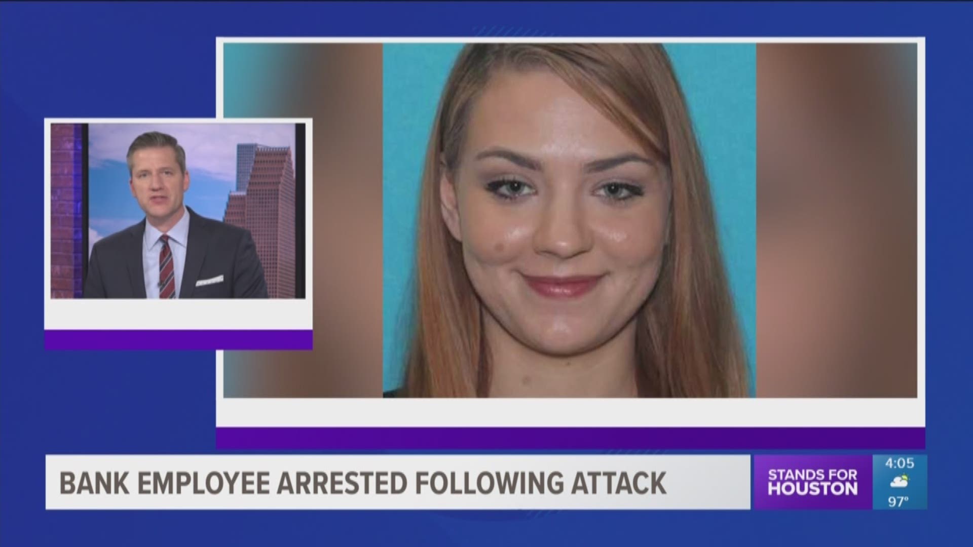 Shelby Taylor Wyse, 25, was arrested and charged with robbery on Tuesday in connection to the violent attack on two business owners in northwest Houston. 