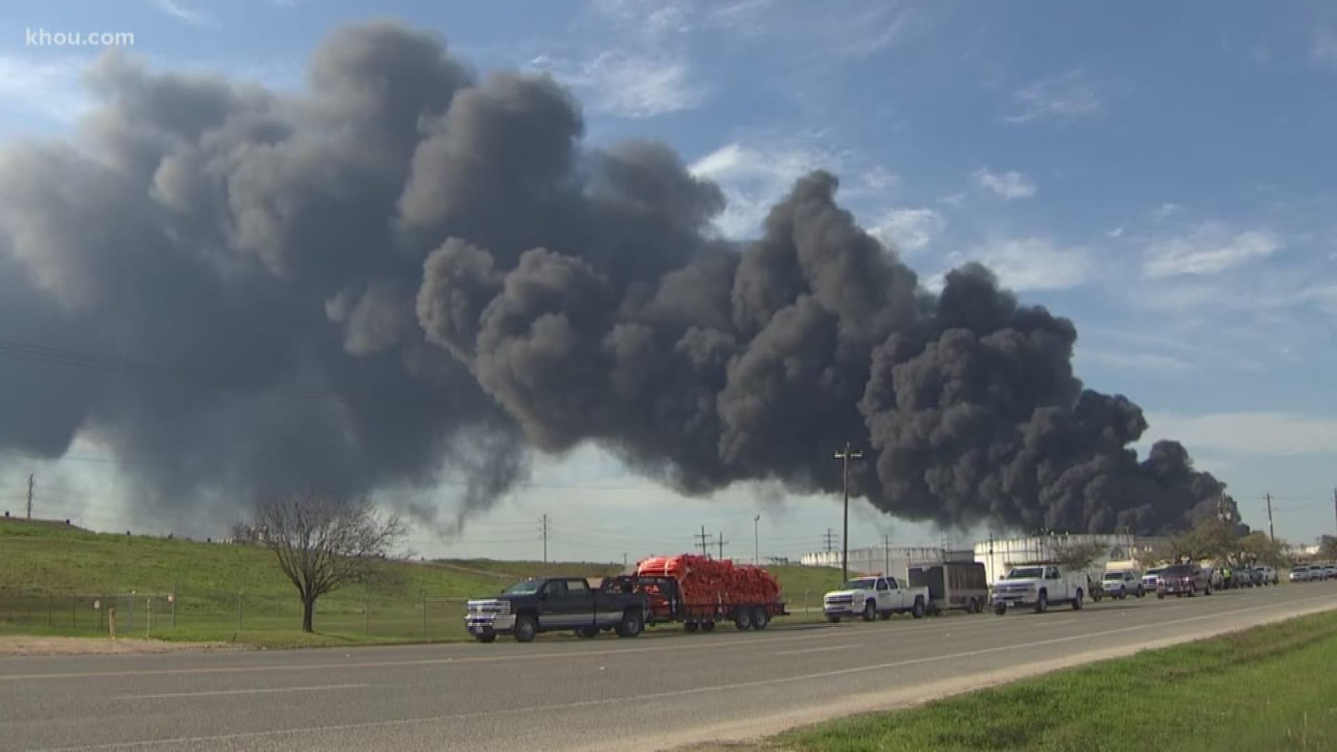 Houston area residents are concerned about the air quality and possible negative effects of the smoke plume moving across the city after a chemical fire broke out in Deer Park.