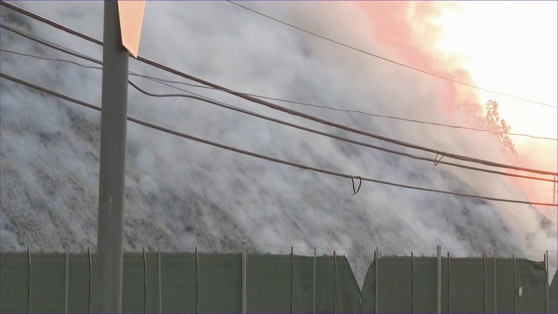 NW Houston mulch fire could burn for another week, HFD says