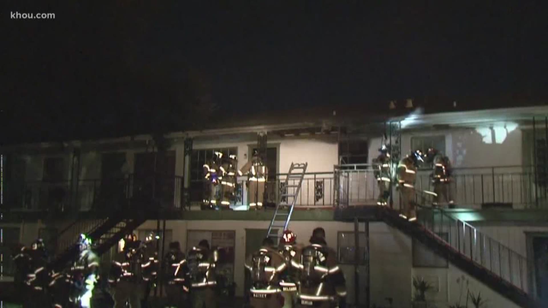 An apartment fire in southwest Houston left one man dead and three families without a home overnight.