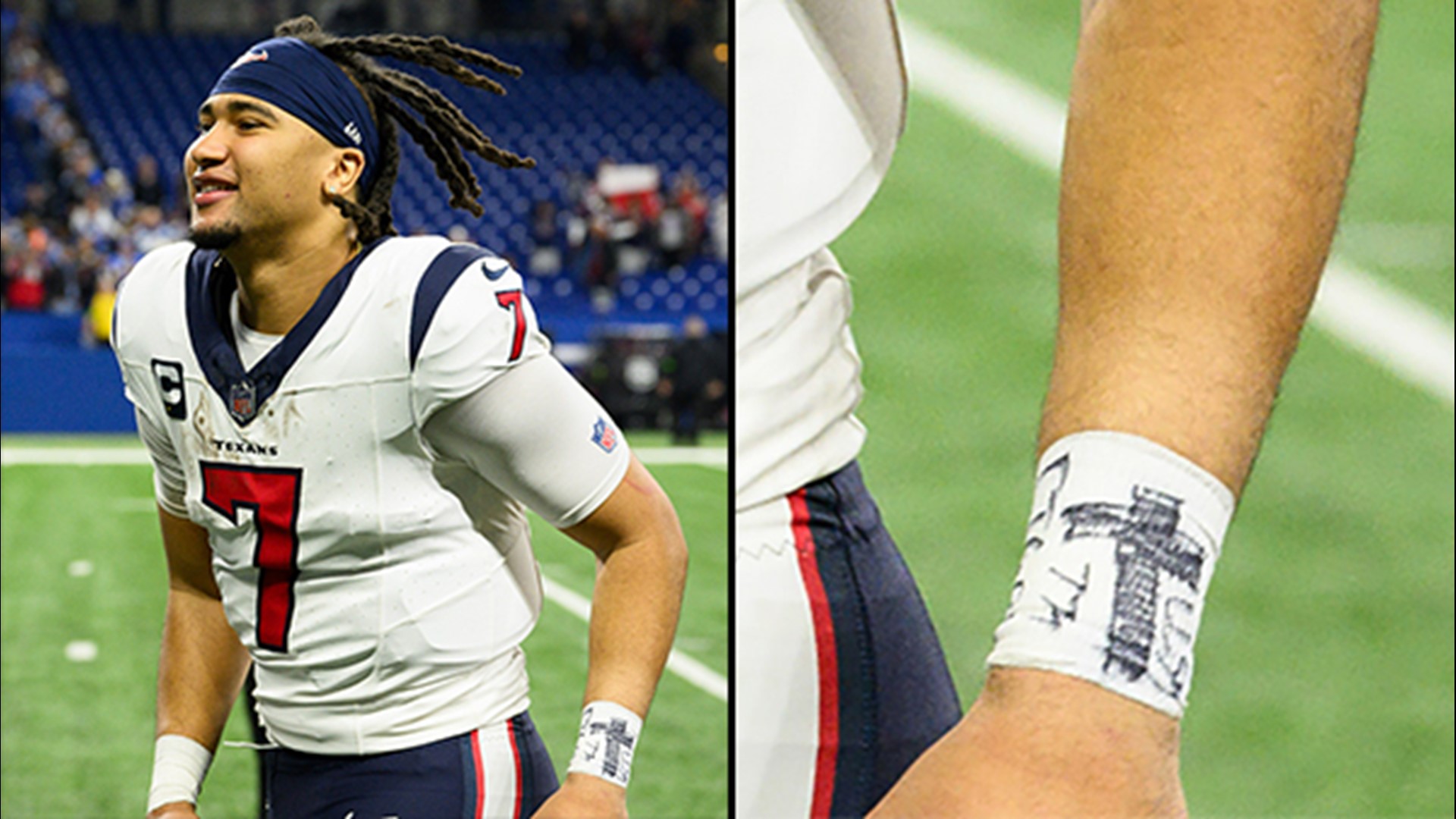 Houston Texans Rookie CJ Stroud's Wristband Messages And Meaning | Khou.com