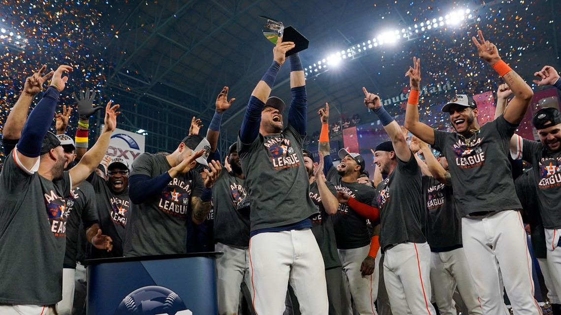 Houston Astros on X: The #Astros Team Store is open now until 10 pm  tonight! Come get all your AL Champs and World Series gear!   / X