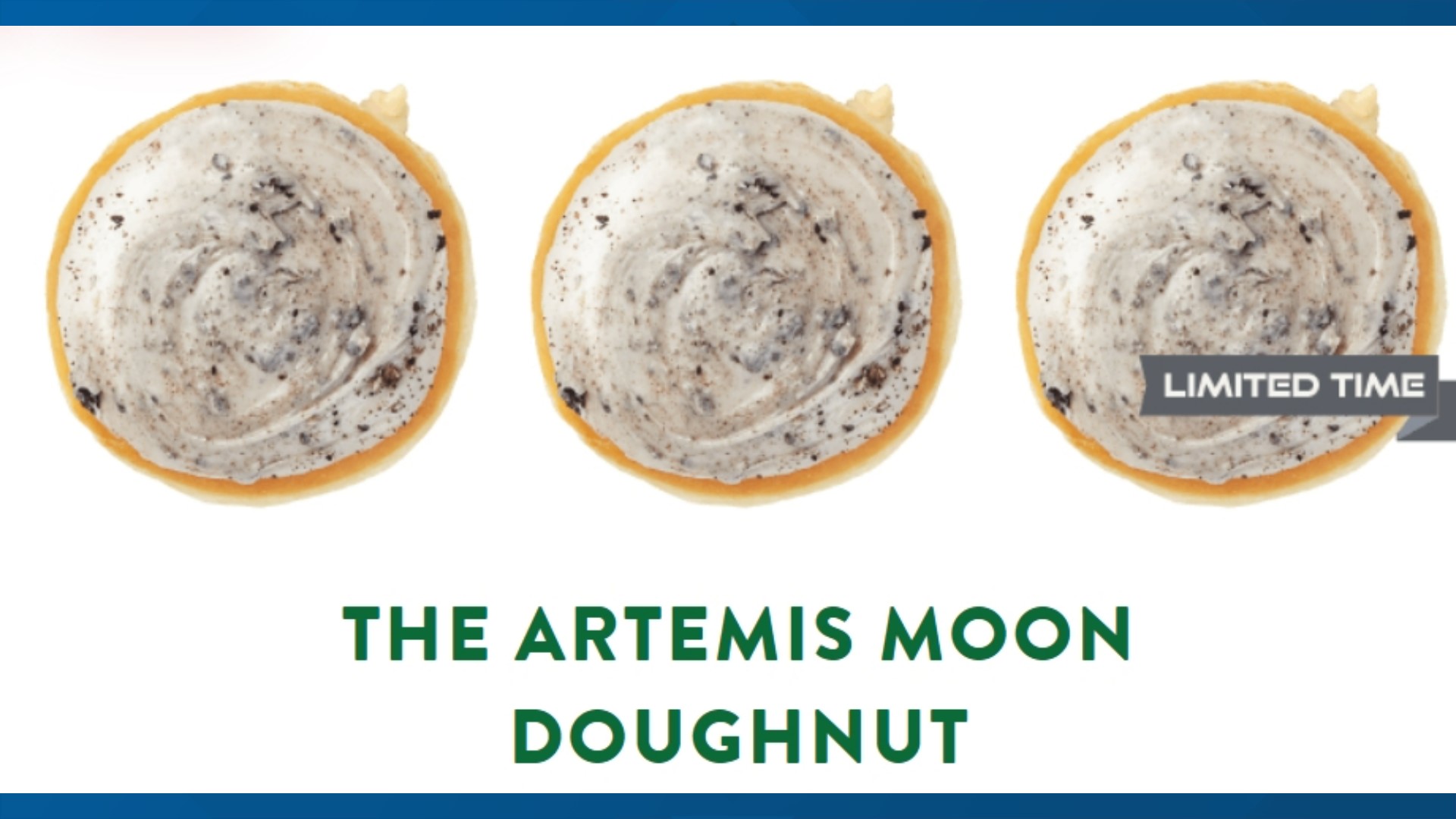 Krispy Kreme Artemis 1 mission doughnut