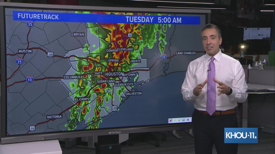 KHOU 11's Tim Pandajis is tracking a new line of storms that could ...