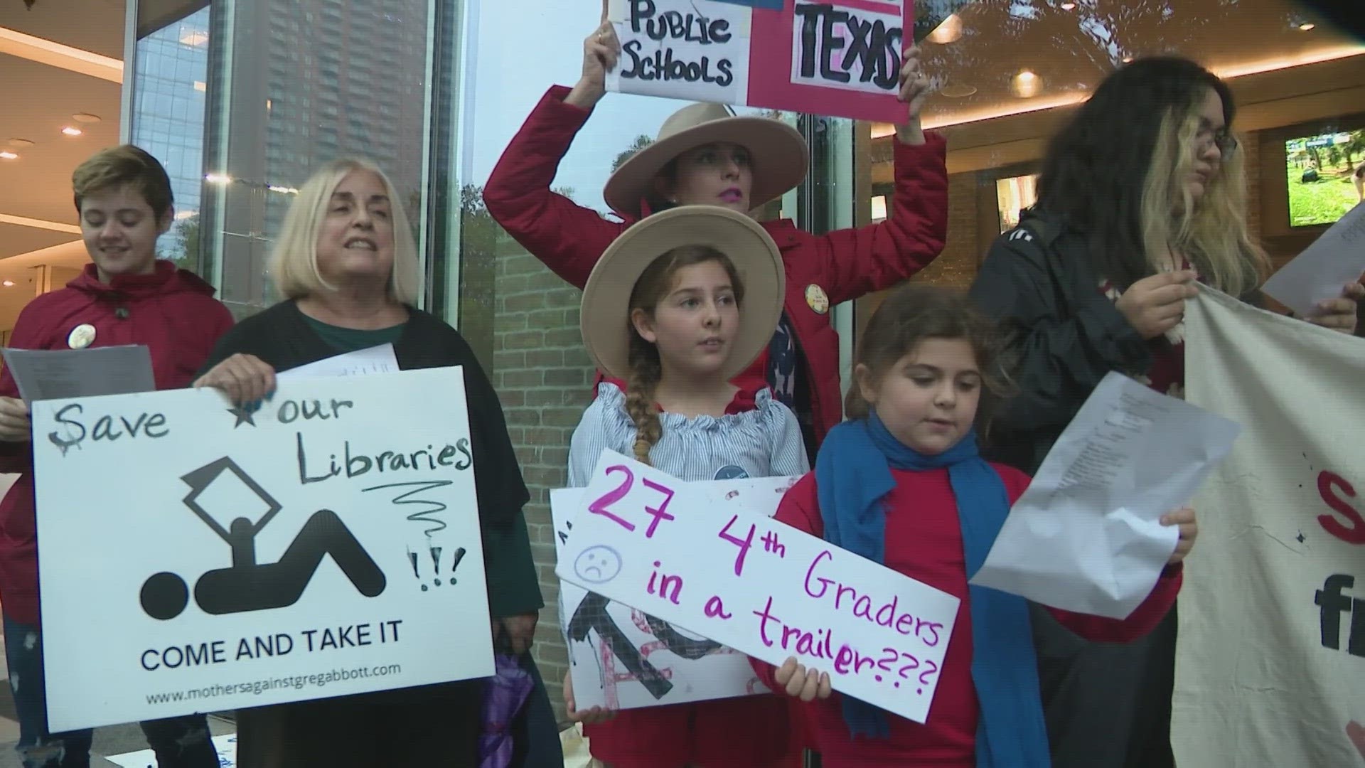Protesters chanted about what they believe the state takeover of HISD has done all while Superintendent Mike Miles said that the takeover could last another 5 years.