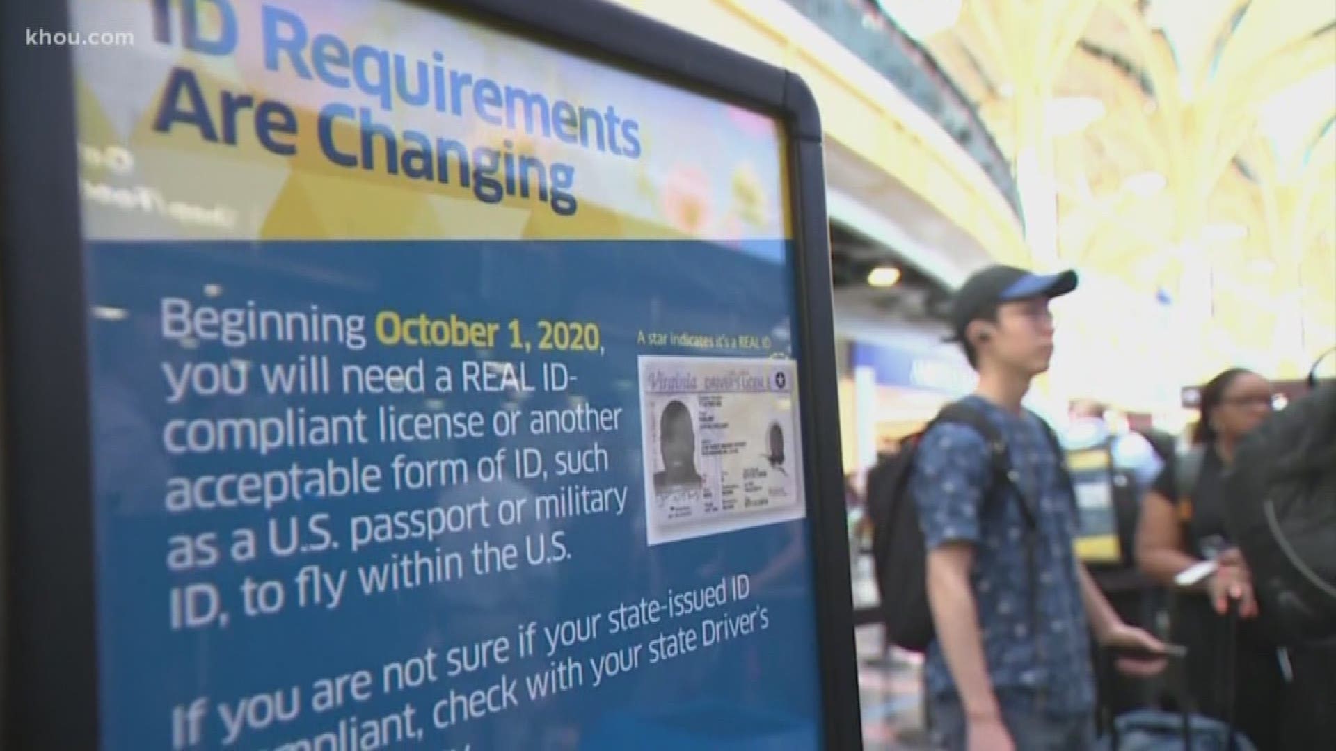 Starting later next year, your driver's license will need to meet tougher requirements if you want to fly domestically.