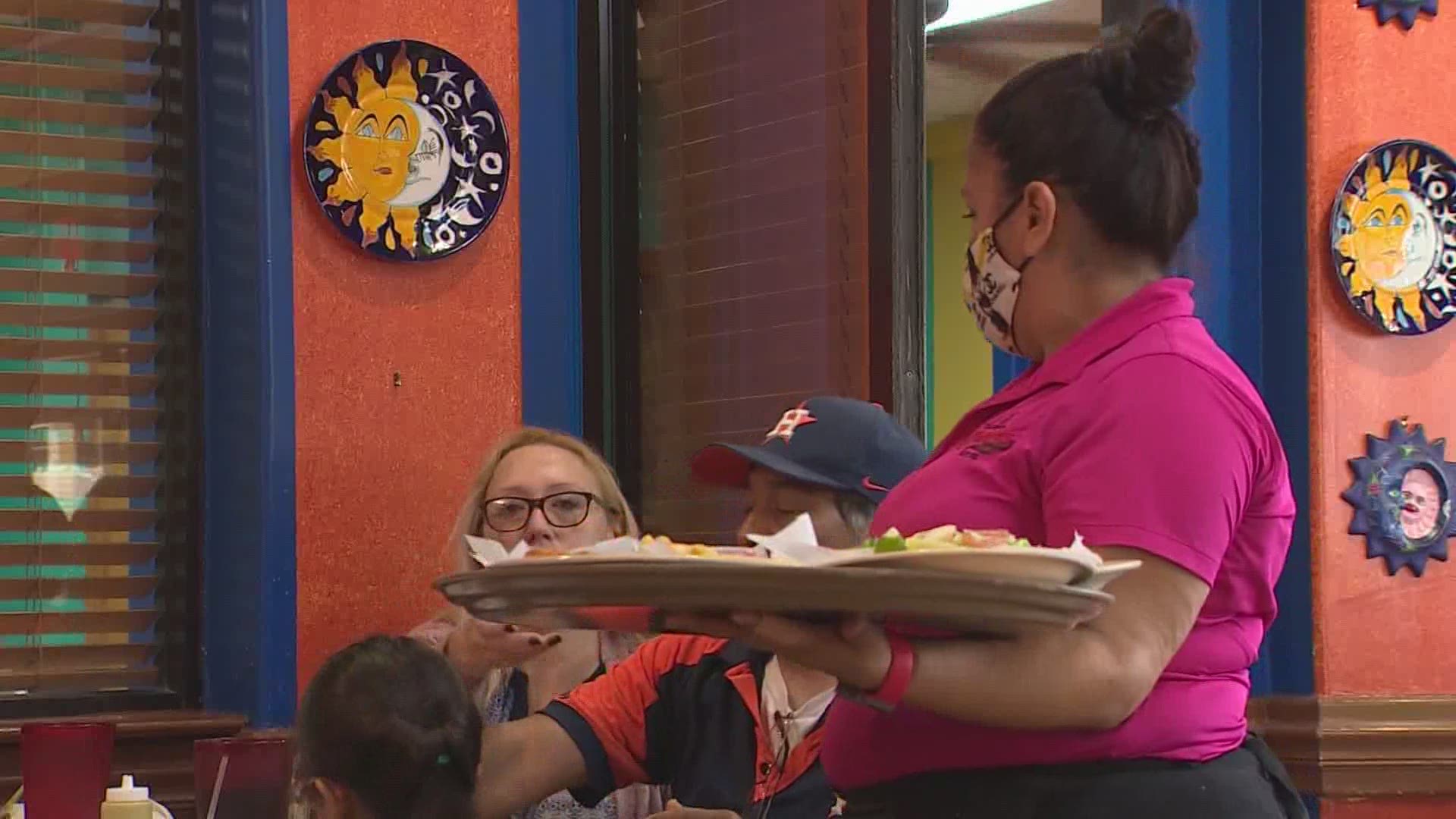 There's encouraging news about the fight against COVID-19 in Harris County: the threat level has dropped to yellow, Judge Lina Hidalgo announced Friday.