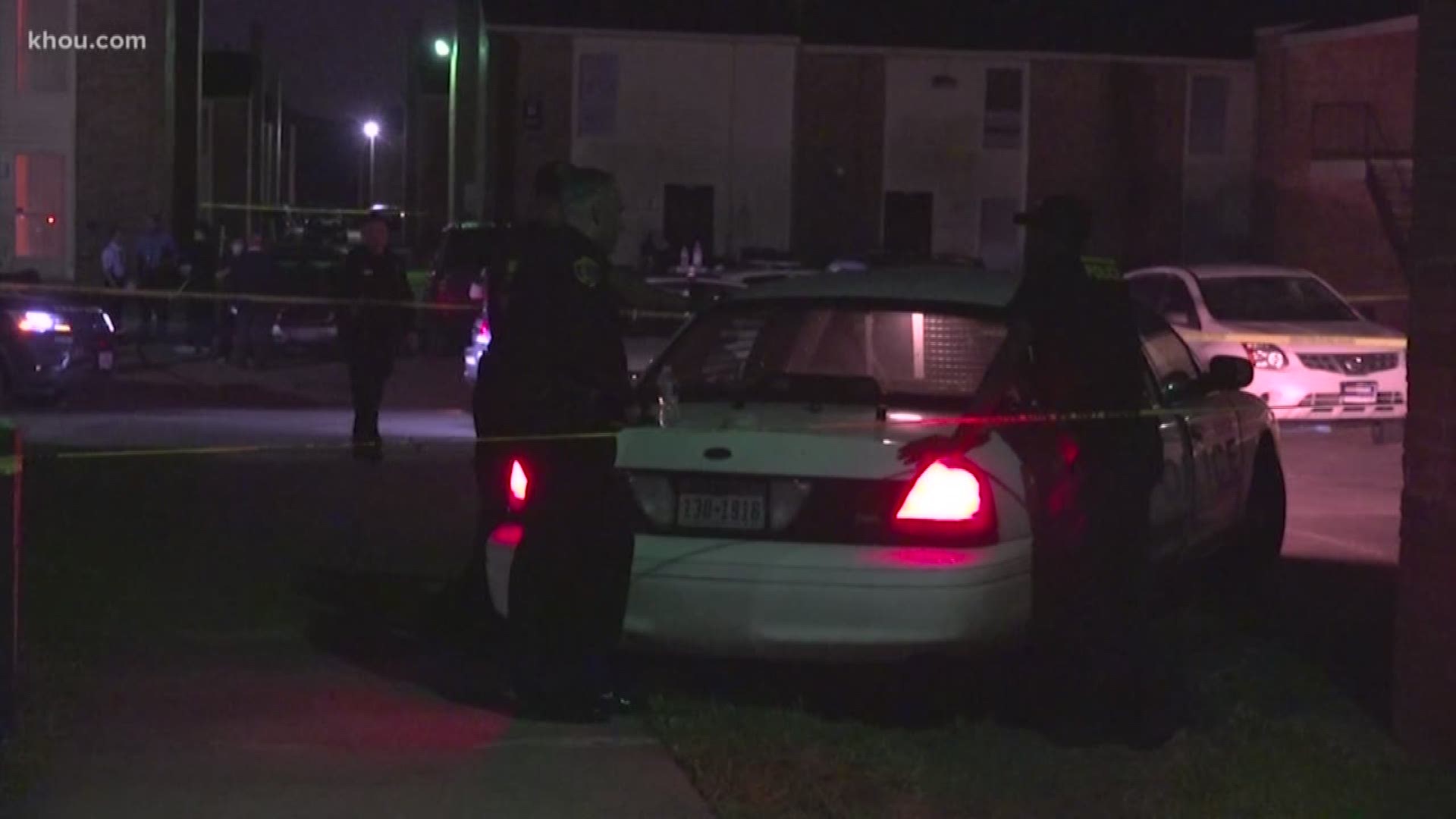 Houston police officers shot and killed a man at a southeast Houston apartment complex after they say the man pointed a pistol at them.