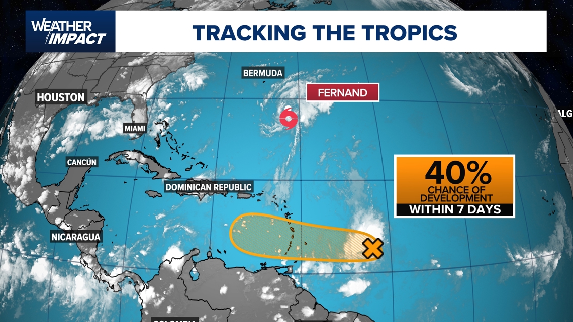 Tropical Storm Fernand forms in the Atlantic, no threat to land