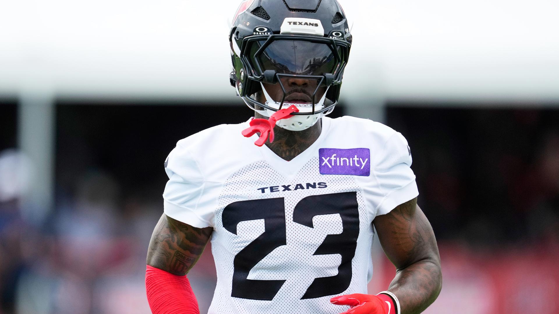 The safety went down with an apparent leg injury on Thursday morning. According to reports, he had to be carted off the field.