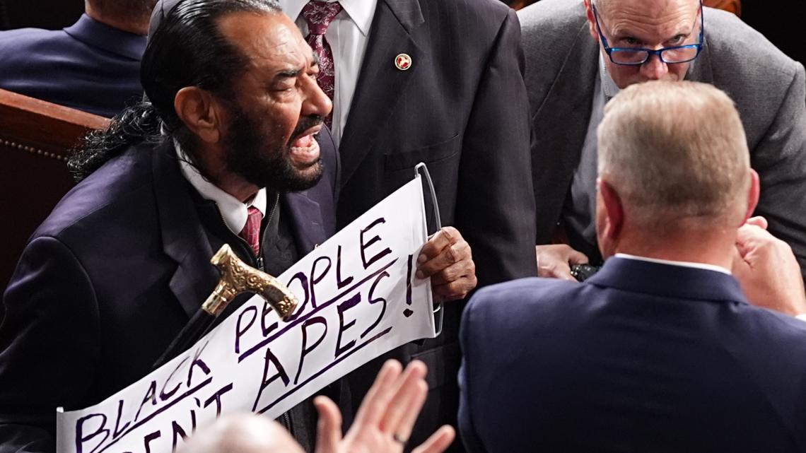 U.S. Rep. Al Green of Houston removed from President Trump's State of the Union address