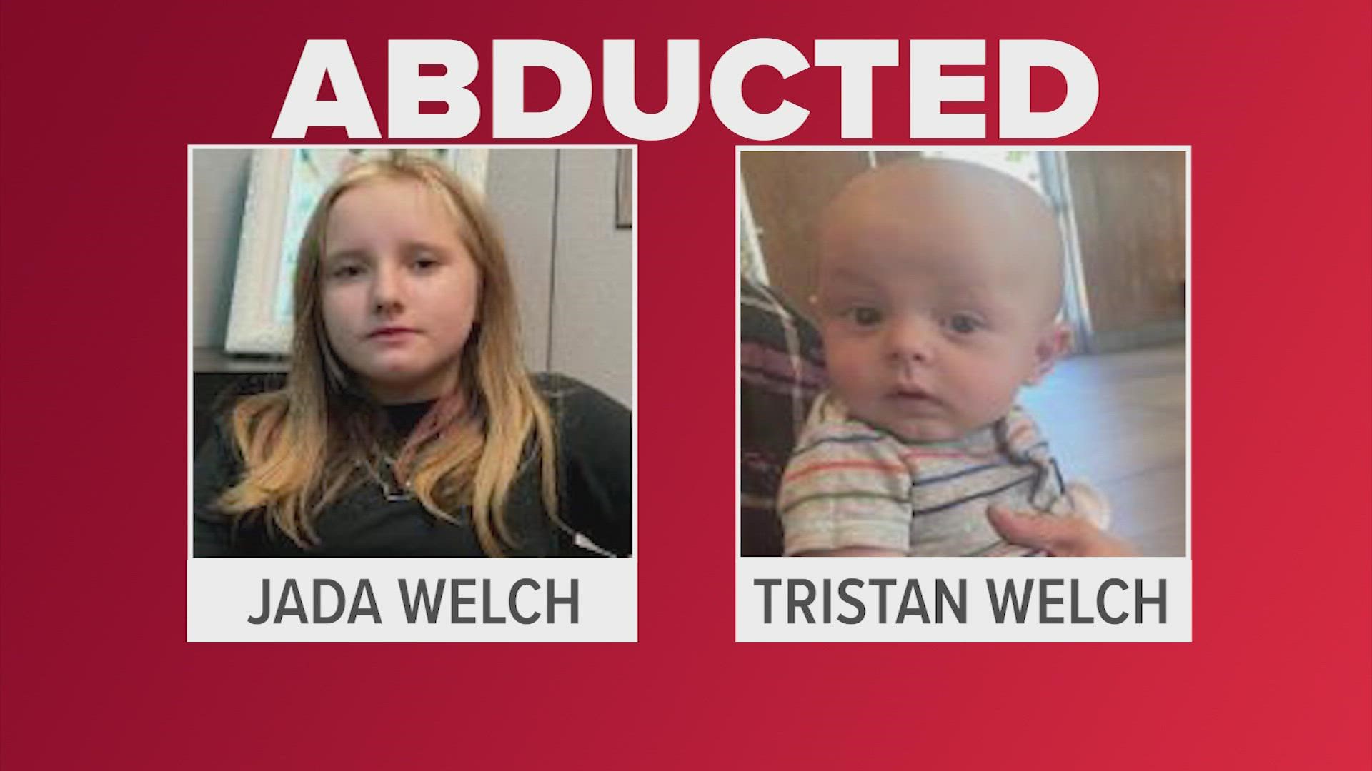 The two children from Midlothian are believed to be with two adults. If you see them, you're asked to call police.