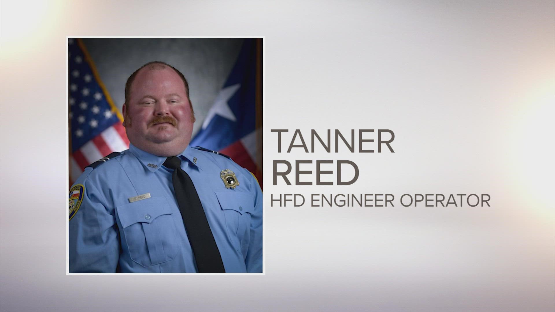 HFD Engineer Operator Tanner G. Reed, 39, died Friday afternoon after spending a week in the ICU.