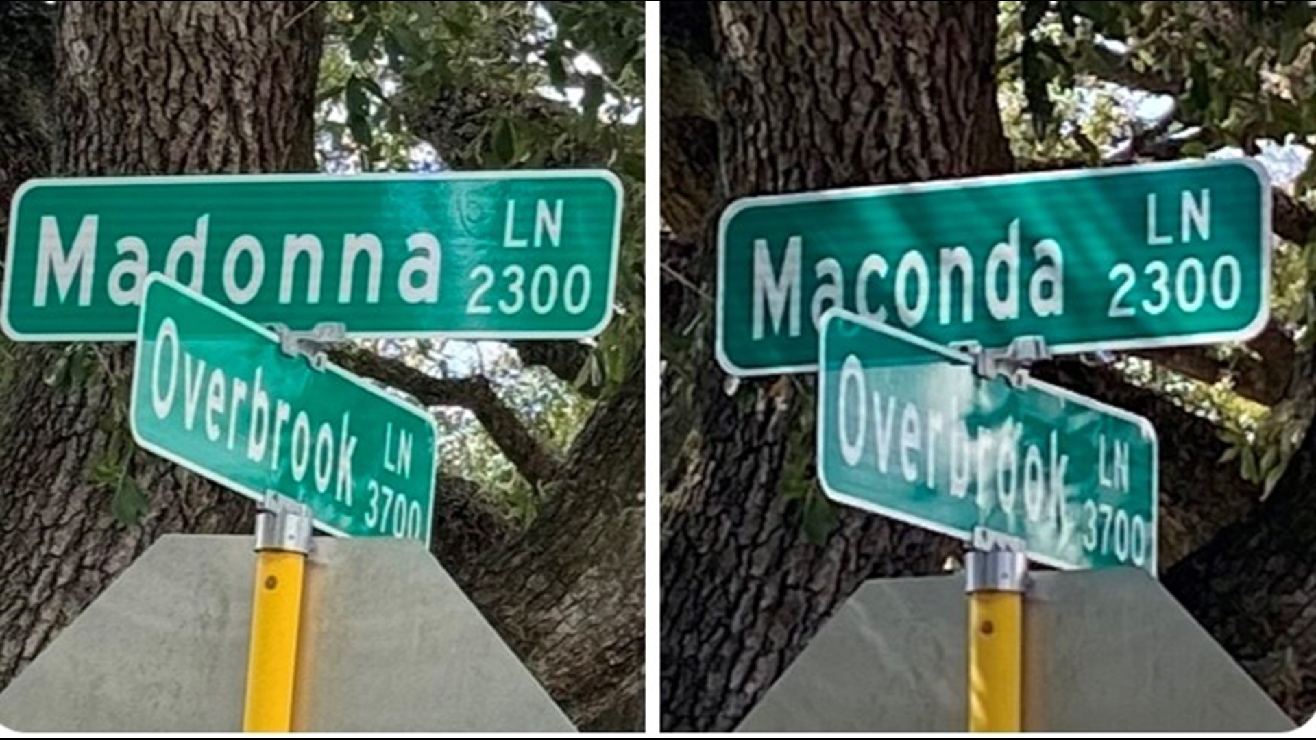 "Maconda" became "Madonna" because of a faded work order, according to City Council Member Sallie Alcorn.