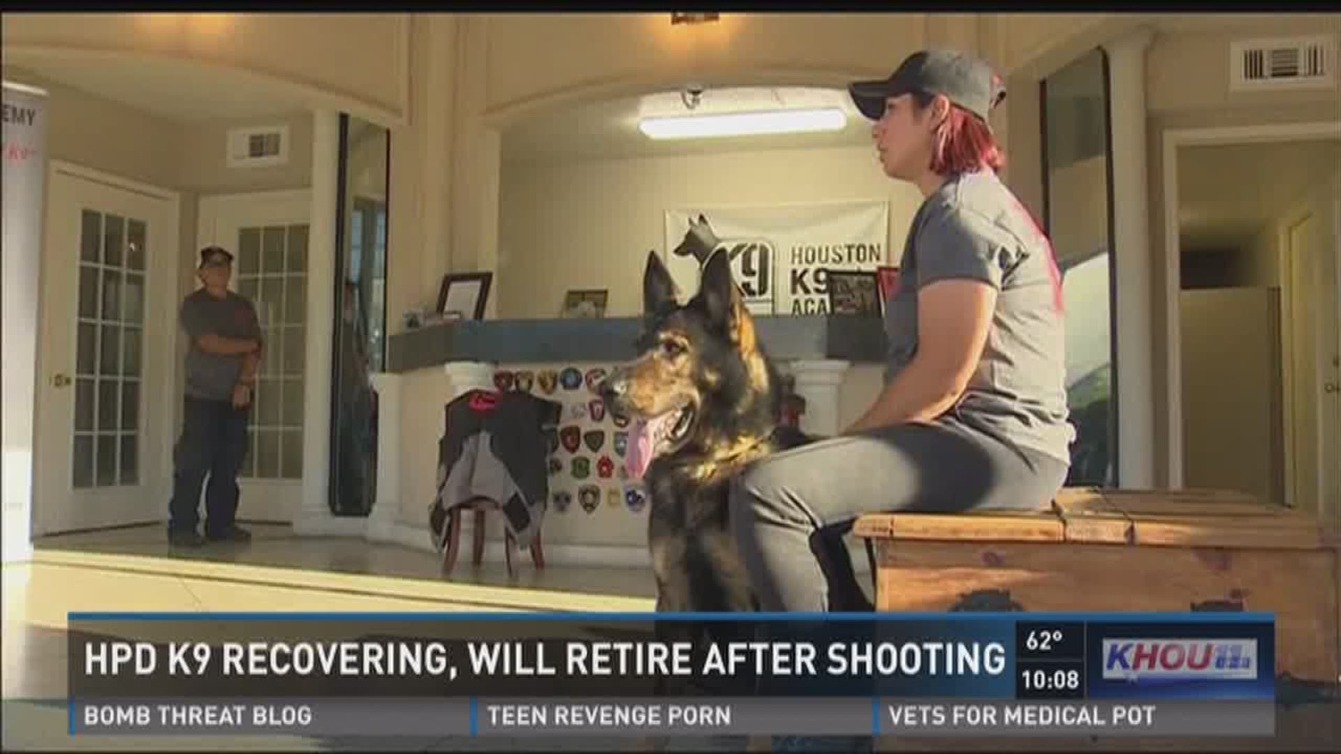 K-9 shooting a lesson for trainers