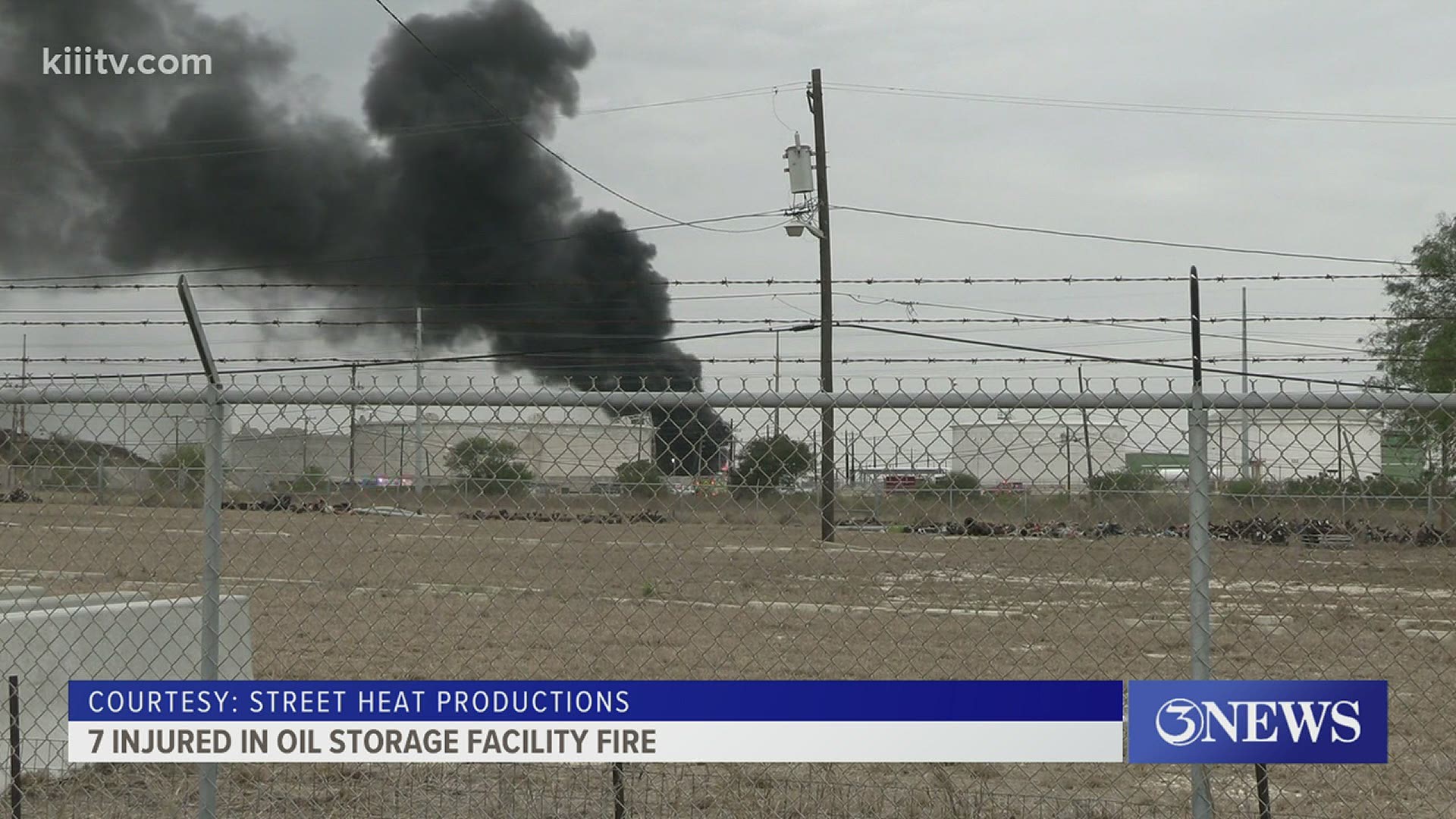 Officials with Magellan report that the fire started near an above ground tank holding light crude oil. It was being cleaned and inspected.